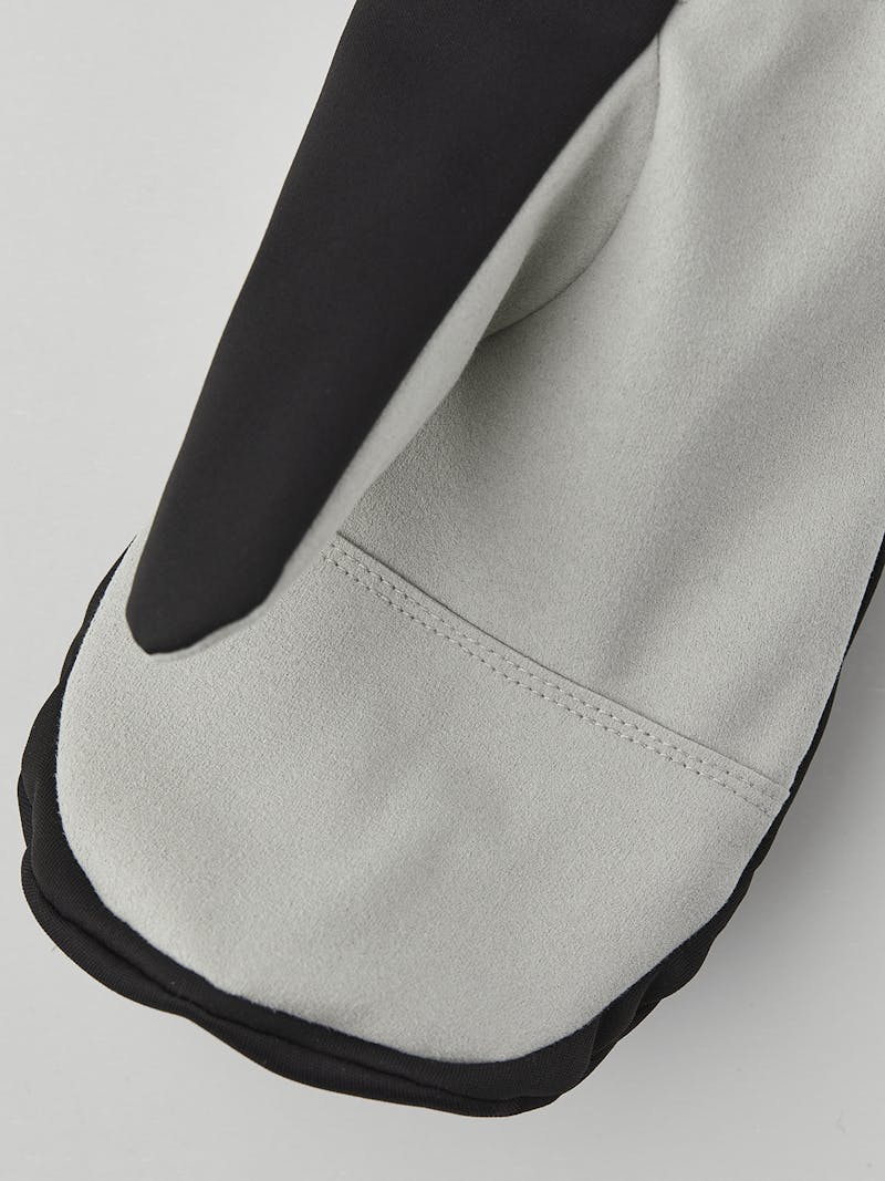 Black fabric shell glove with gray synthetic suede palm (3 of 4)