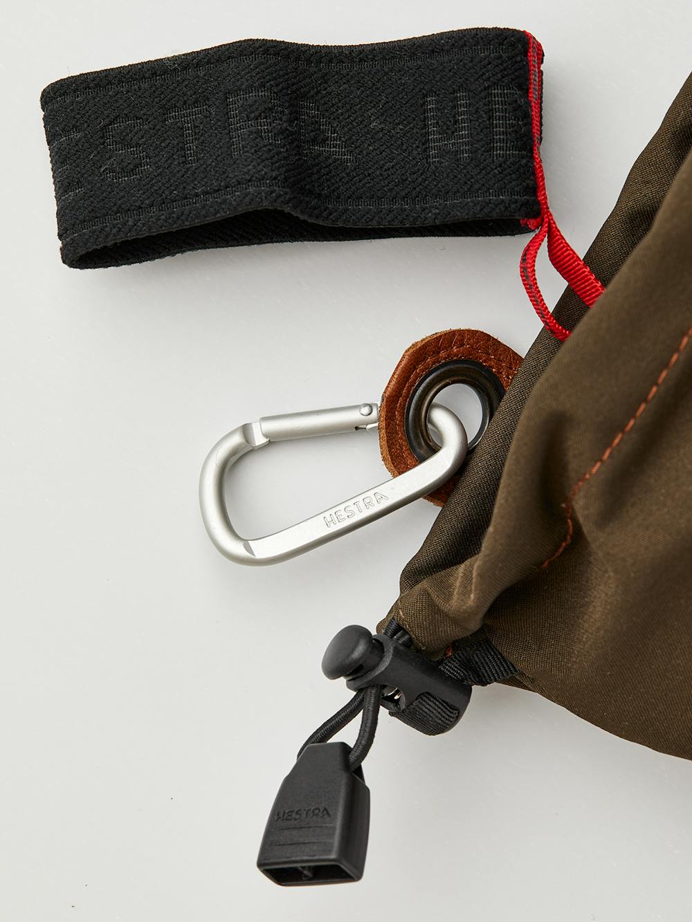 Dark green glove with brown cow hide palm (5 of 5)