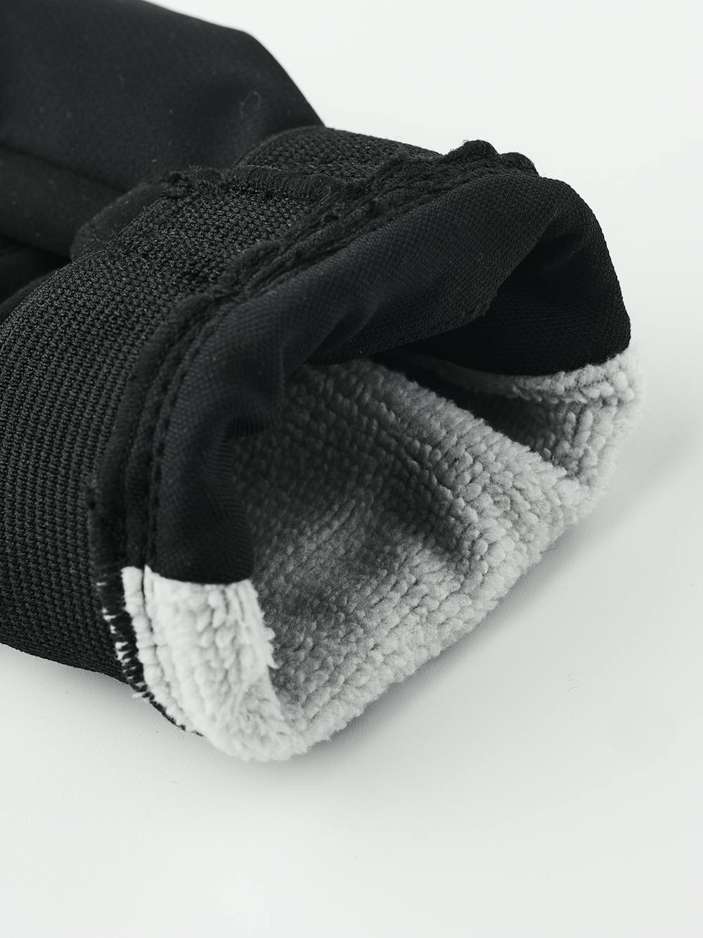 Black fabric cycling glove with synthetic suede palm  (2 of 7)