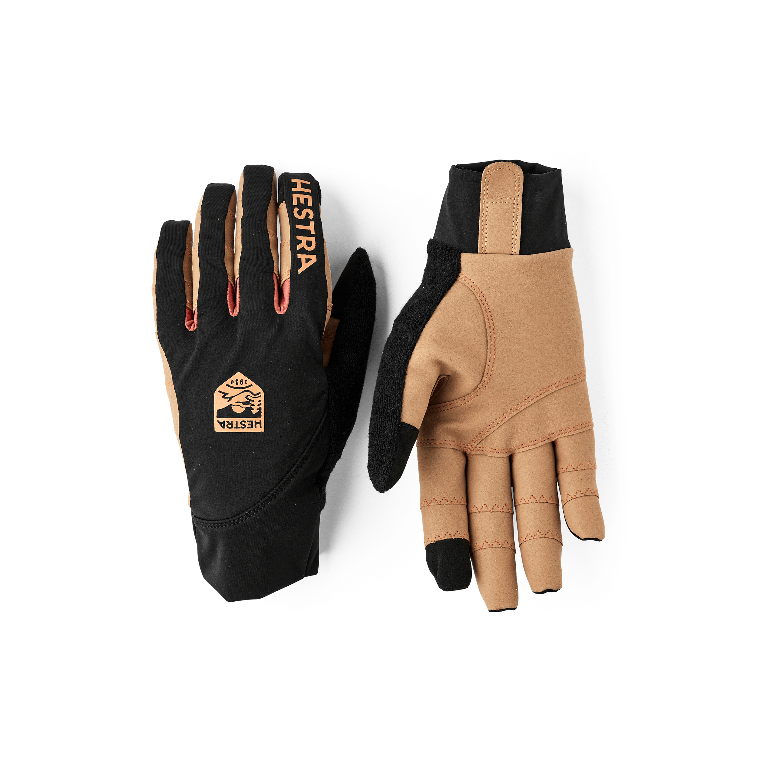 Ergo Grip Race Cut - 5 finger in the color Black/Tan (1 of 5)