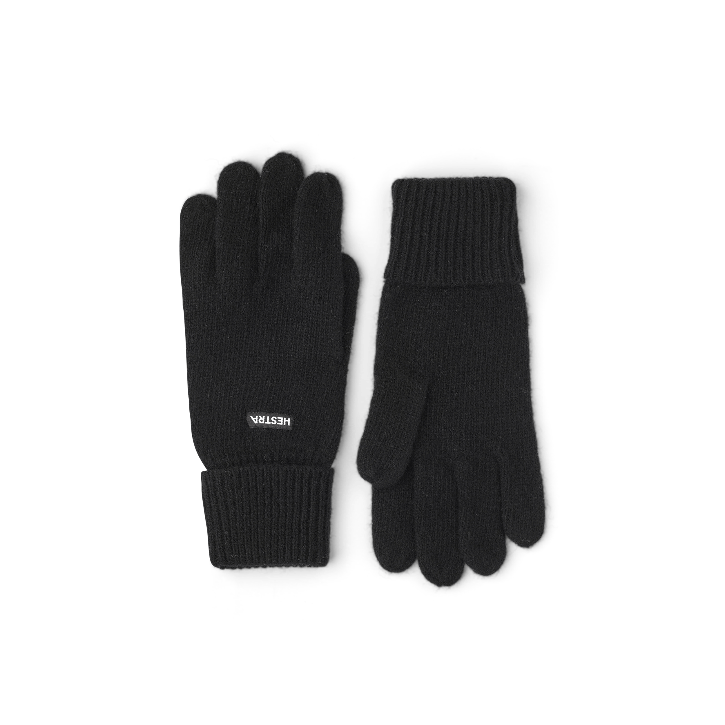 Black knitted glove in wool and cashmere mix (1 of 3)