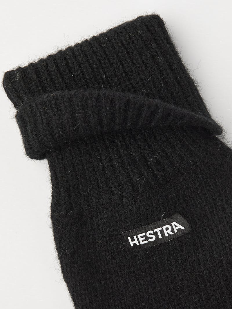 Black knitted glove in wool and cashmere mix (2 of 3)