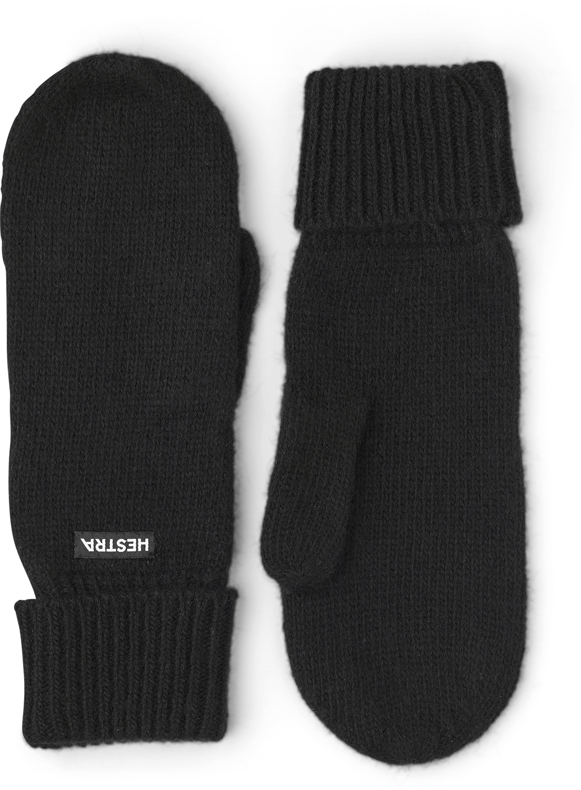 Black knitted mitten in wool and cashmere mix (1 of 3)