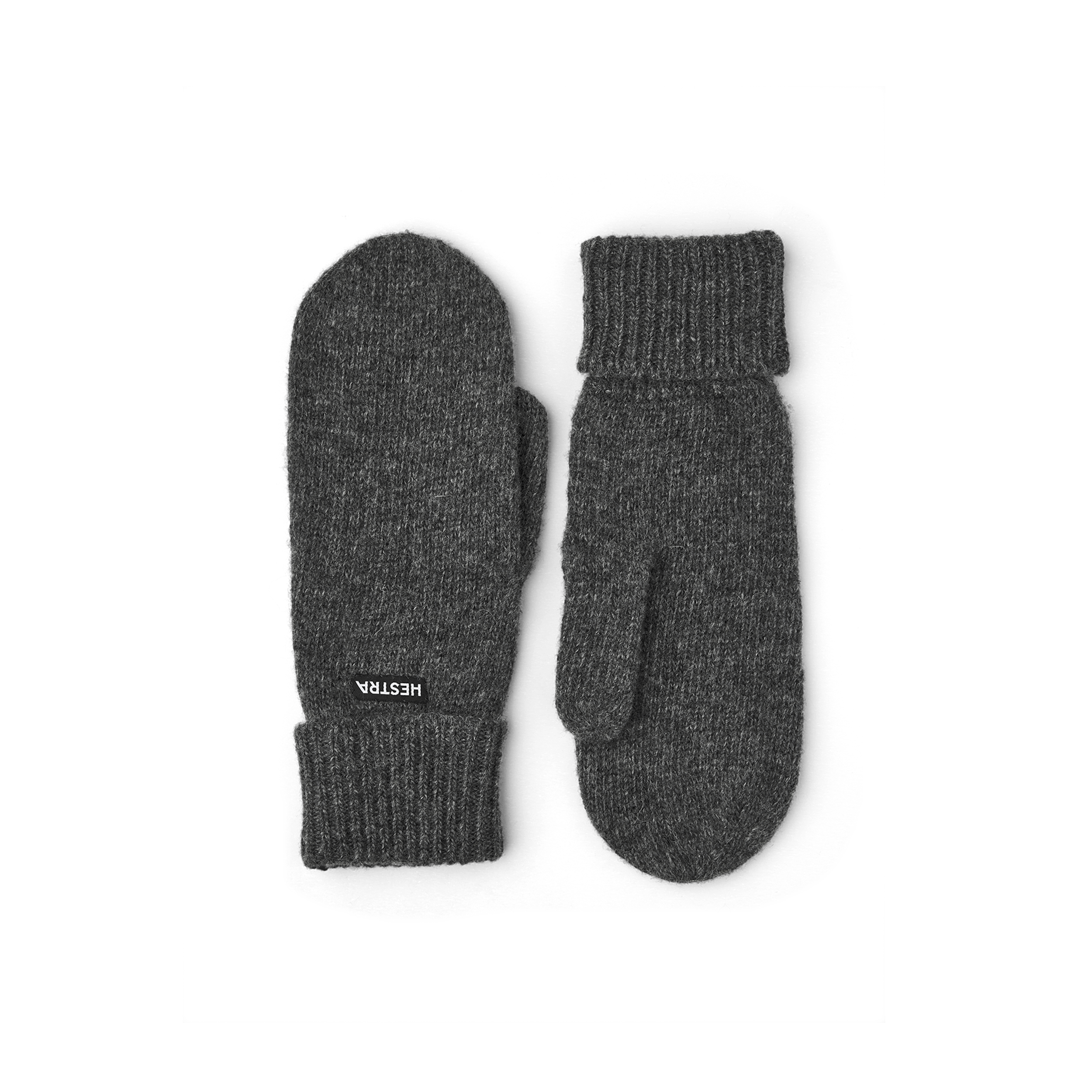 Grauer Strickfäustling aus Woll-Kaschmir-Mix (1 oder 3)