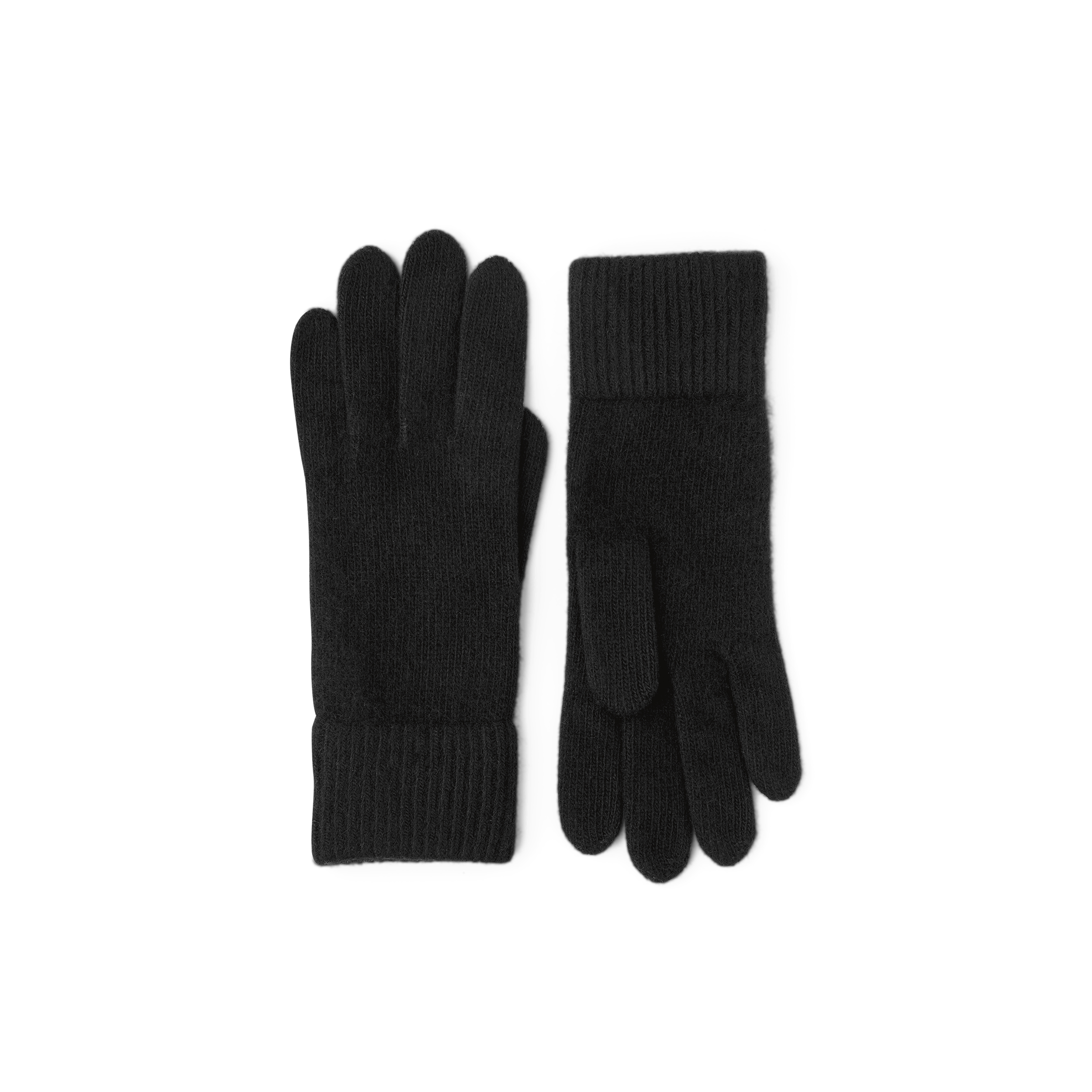 Svart stickad fingervante i kashmir
(1 av 3)