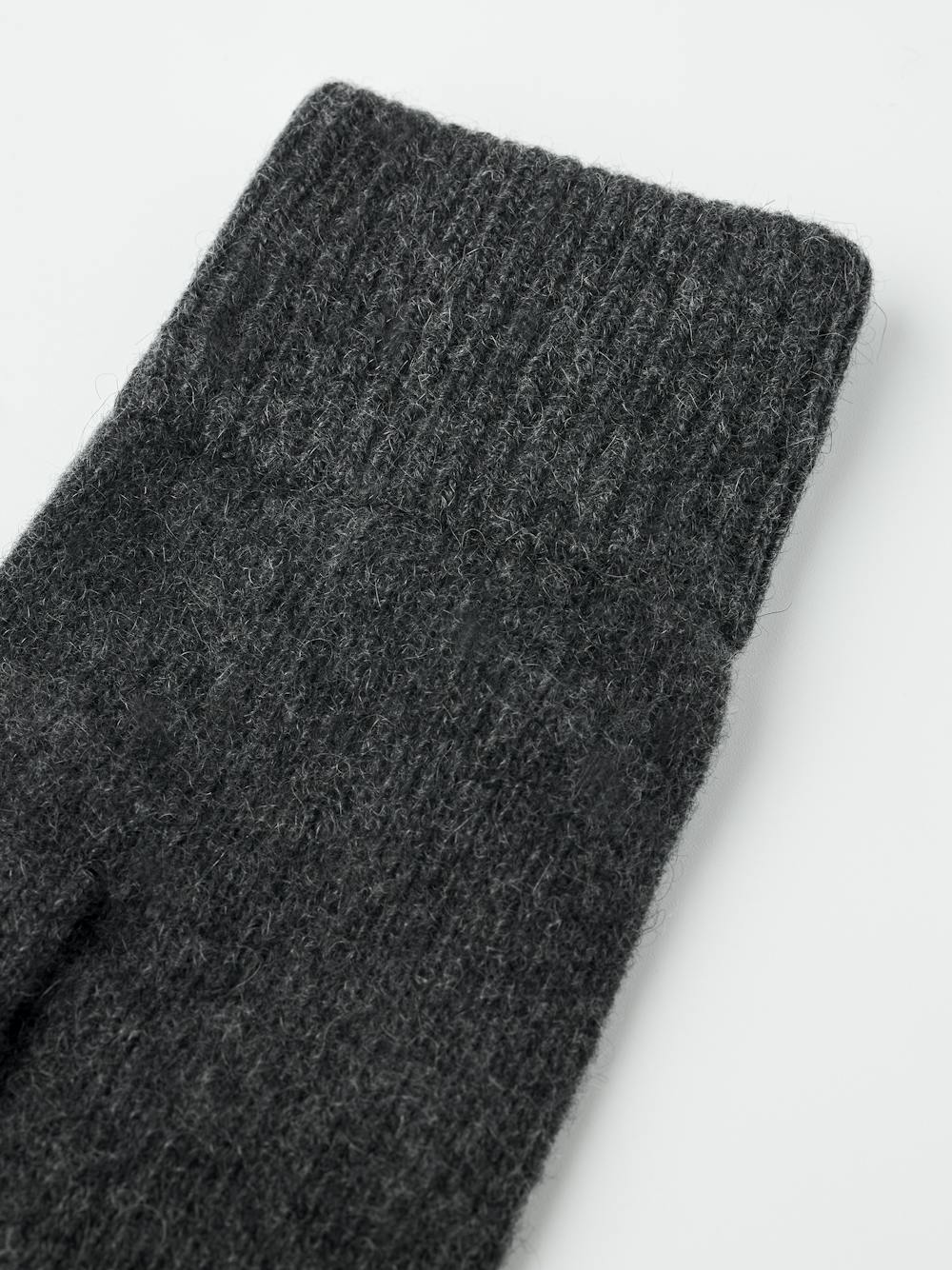 Dark gray knitted cashmere glove (3 of 3)