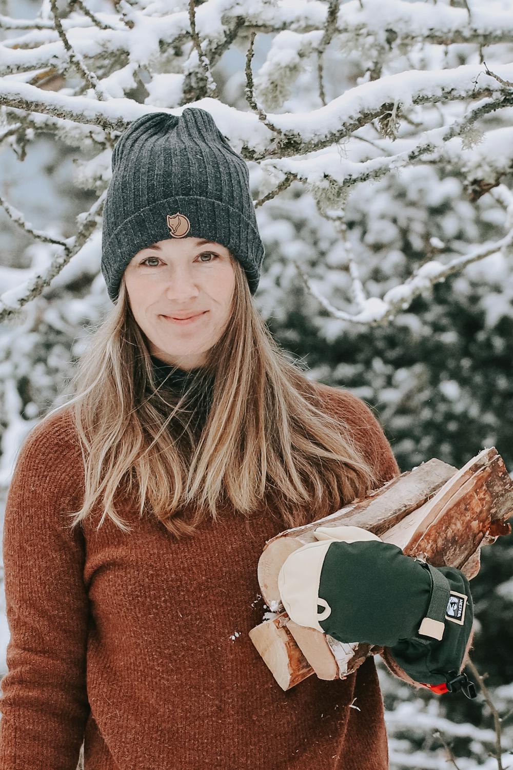 Dunkelgrüner Fausthandschuh aus Stoff mit hellgelbem Rindsleder  (2 oder 9)