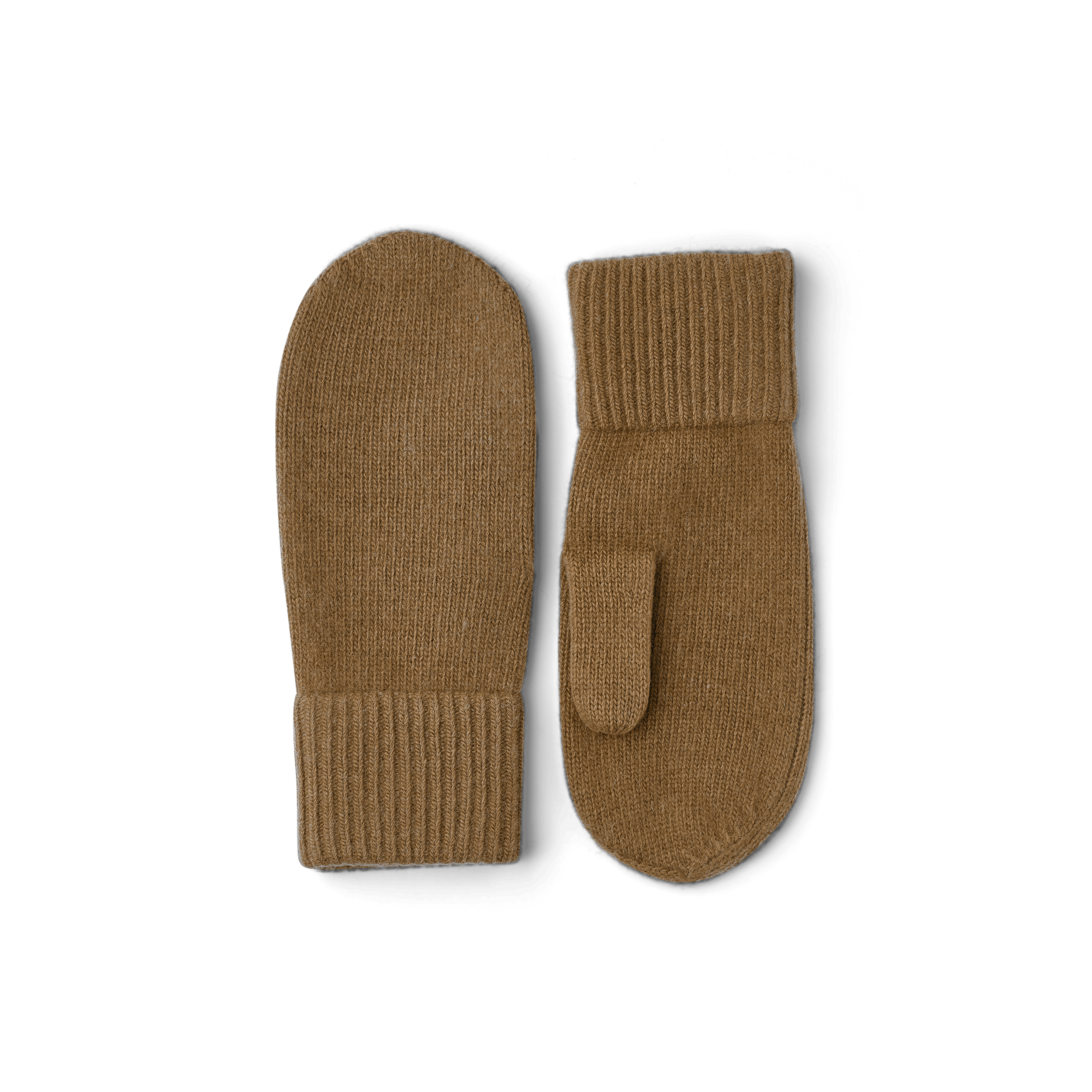 Mörkbeige stickad tumvante i kashmir
 (1 av 3)