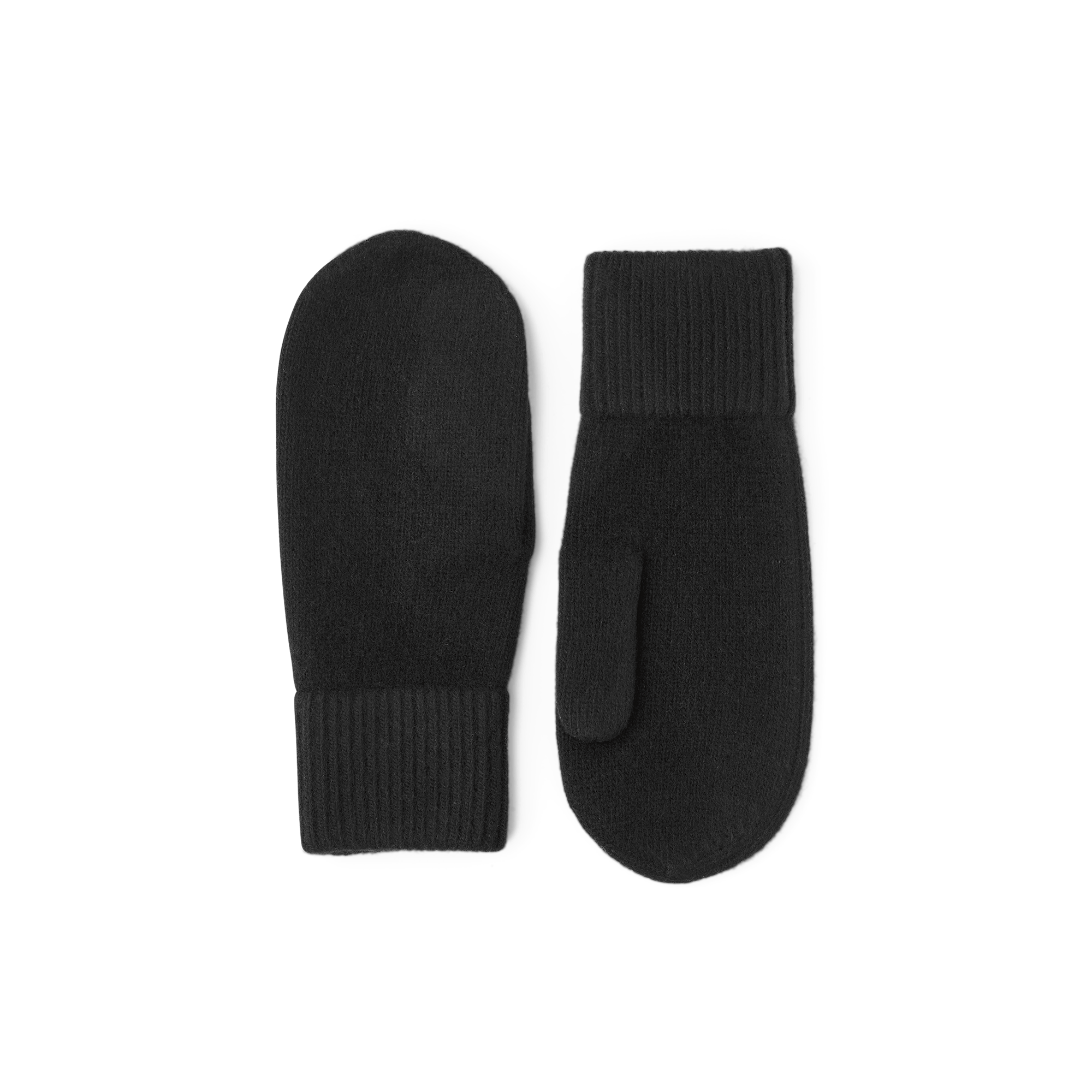 Black knitted cashmere mitten (1 of 3)