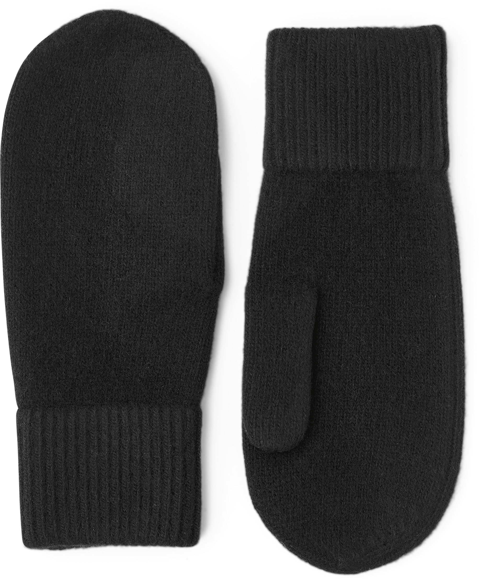 Black knitted cashmere mitten (1 of 3)