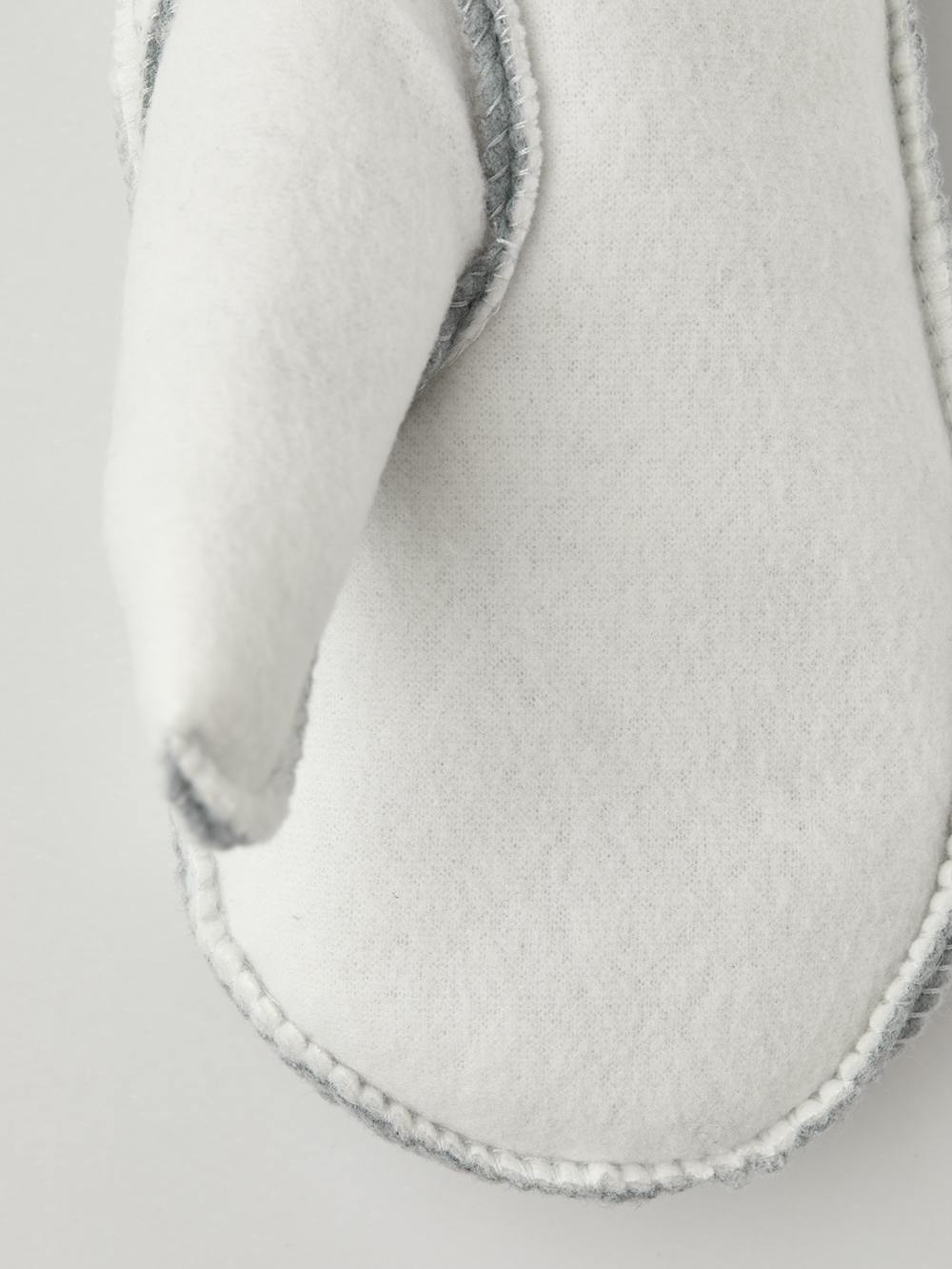 White machine-sewn liner mitten (4 of 4)