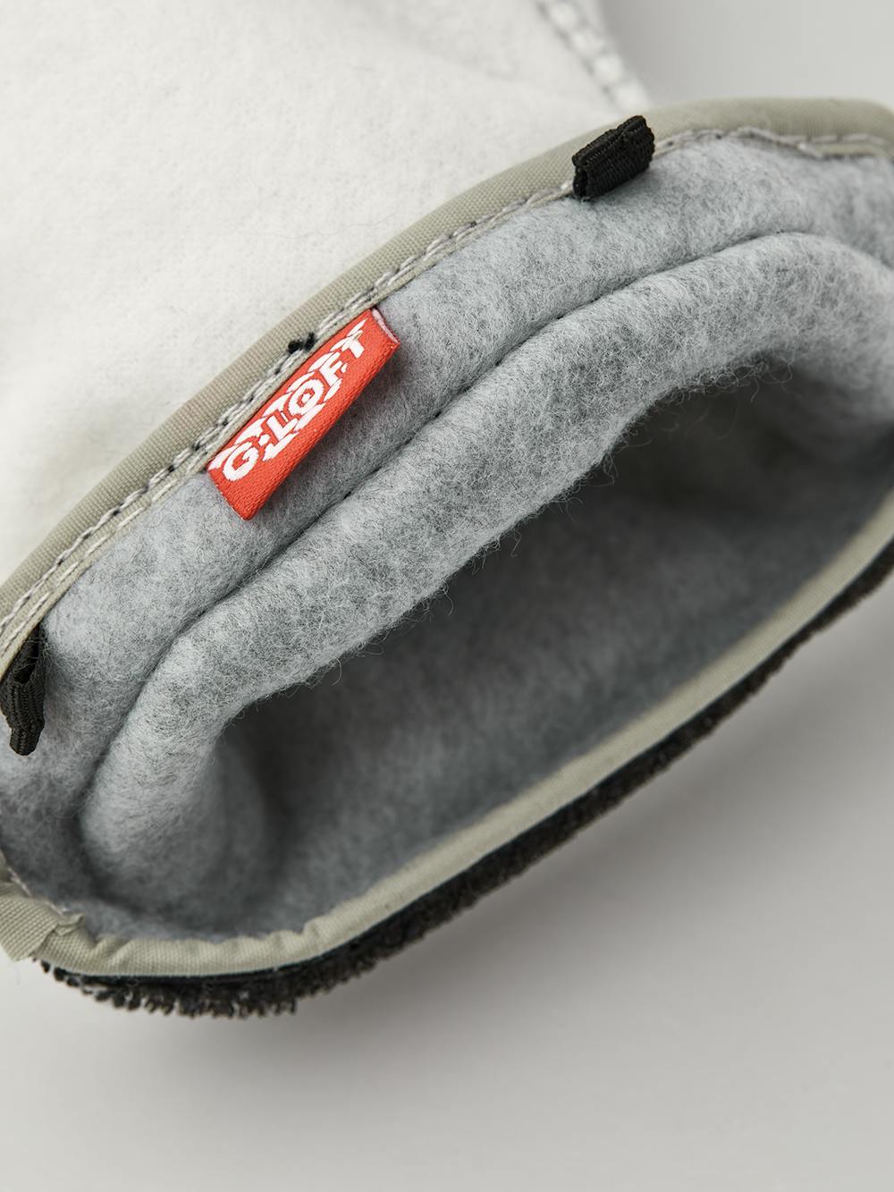 White machine-sewn liner mitten (2 of 4)