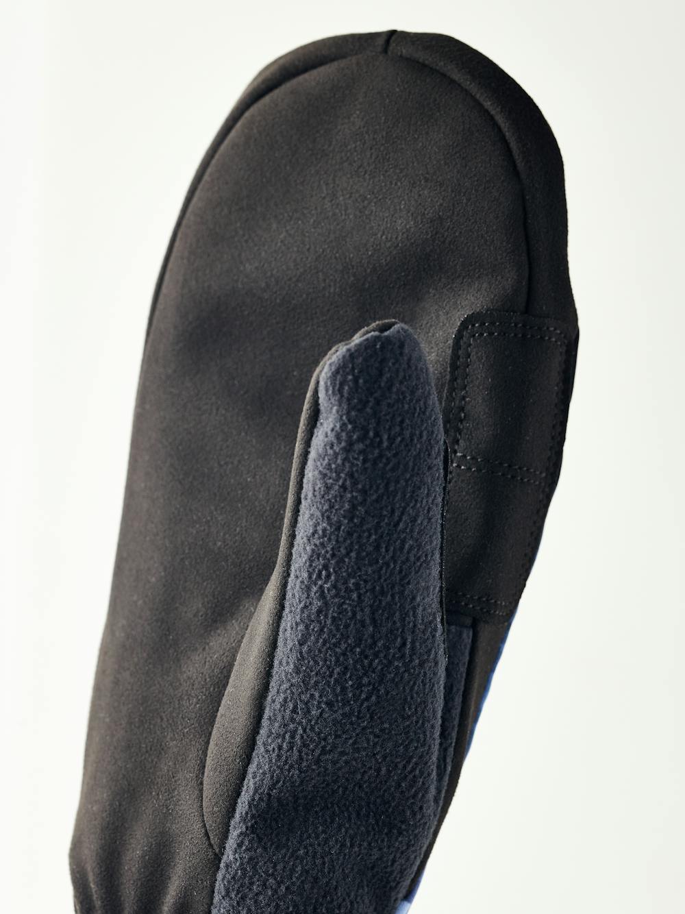 Dark blue print fabric mitten with black palm  (3 of 5)