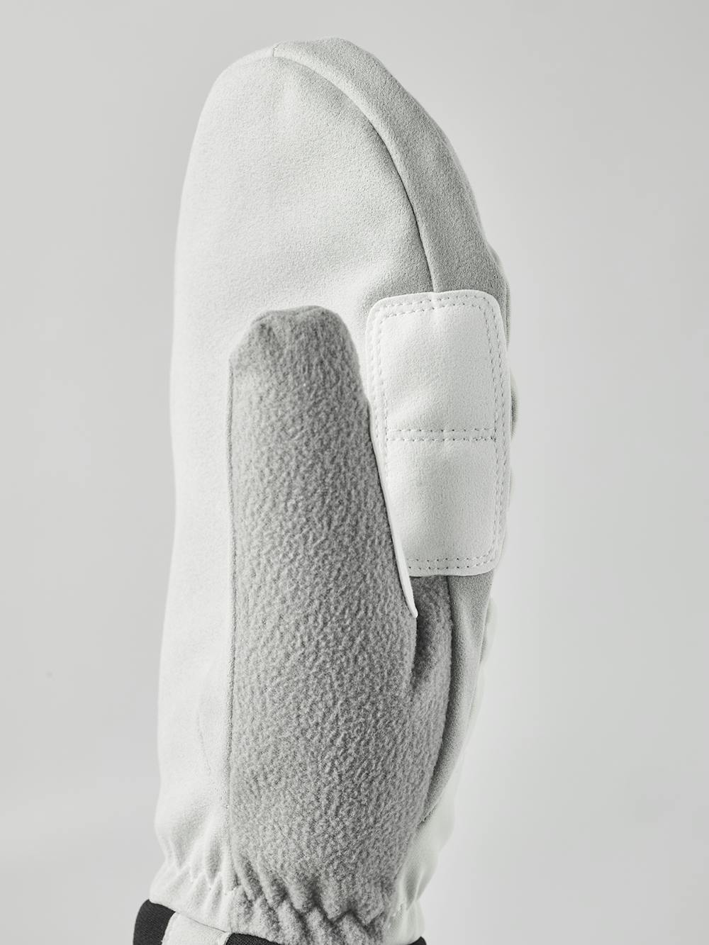 Beige print fabric mitten with white palm (5 of 5)