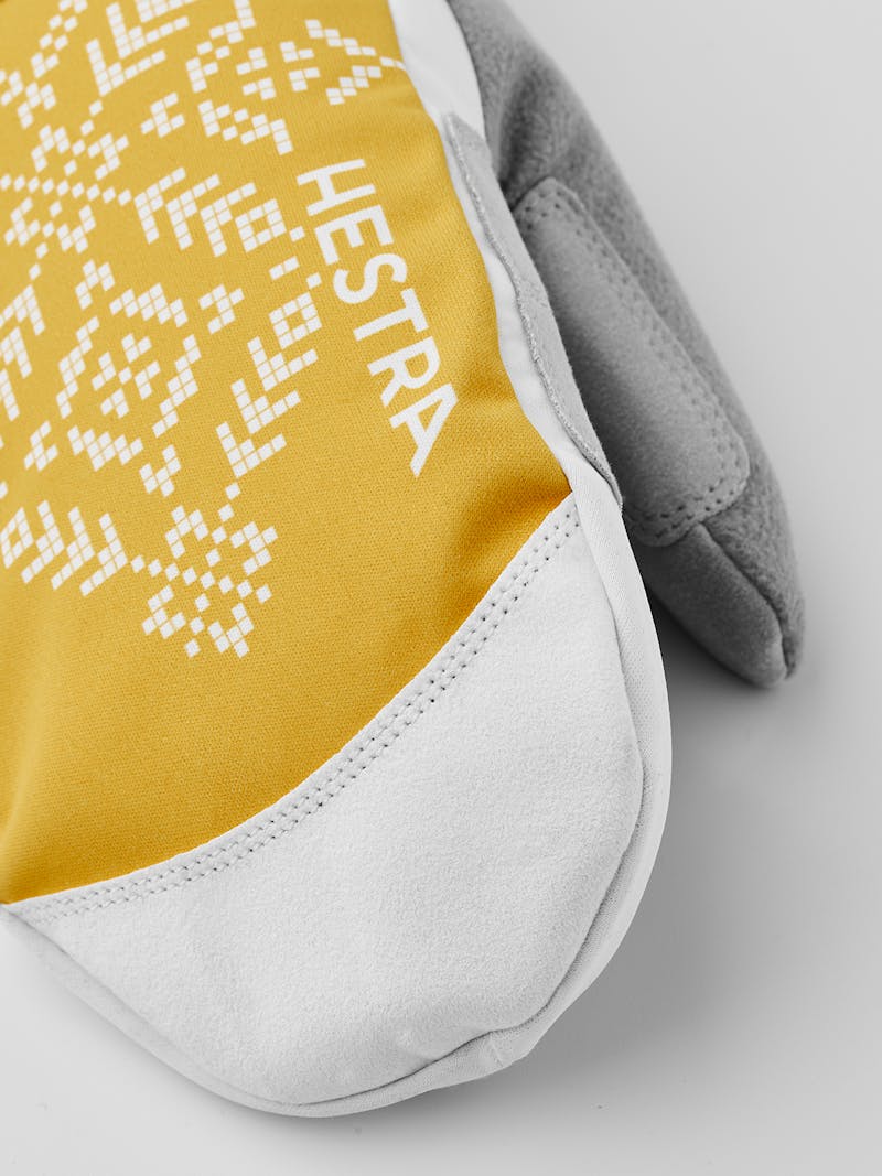 Women´s XC Primaloft Mitt in the color Yellow print (3 of 4)