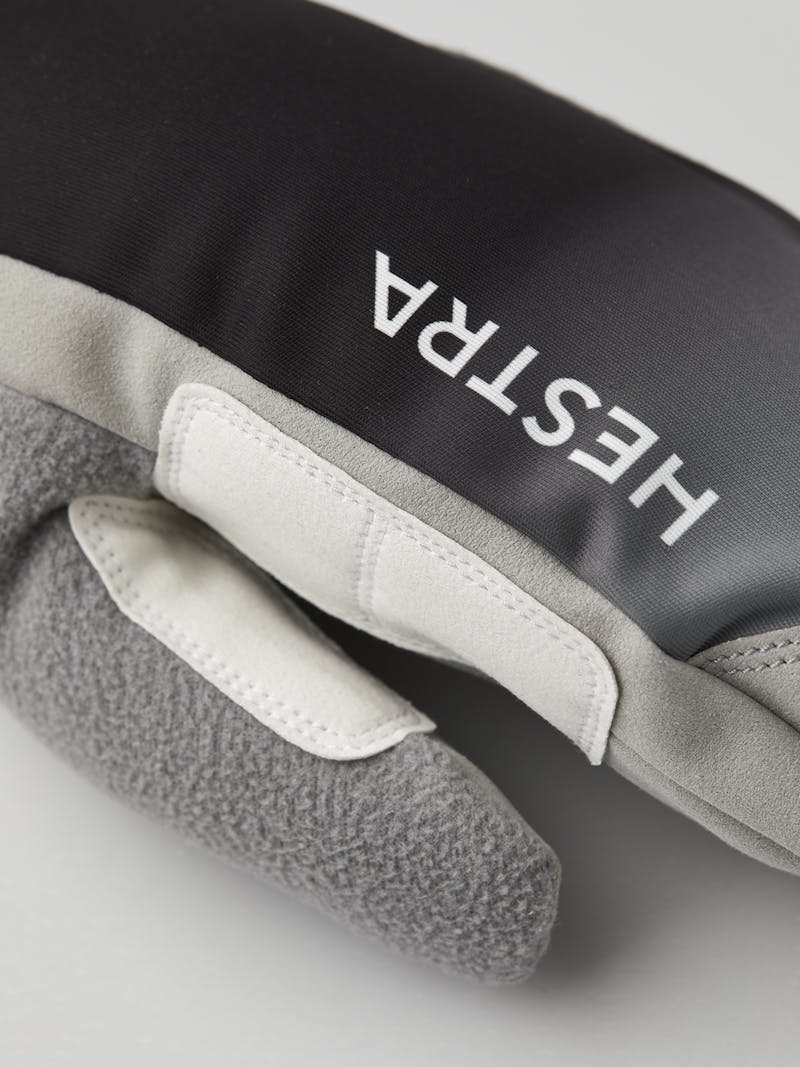 Black fabric mitten with gray palm  (2 of 5)
