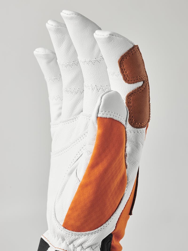 Orange glove with white goat leather palm
 (7 of 9)