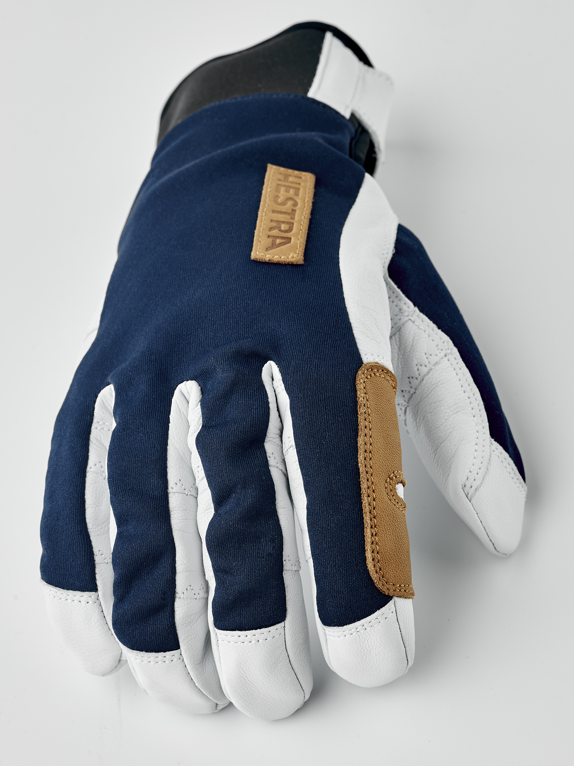 Ergo Grip Active Wool Terry 5-finger - Navy & offwhite | Hestra Gloves