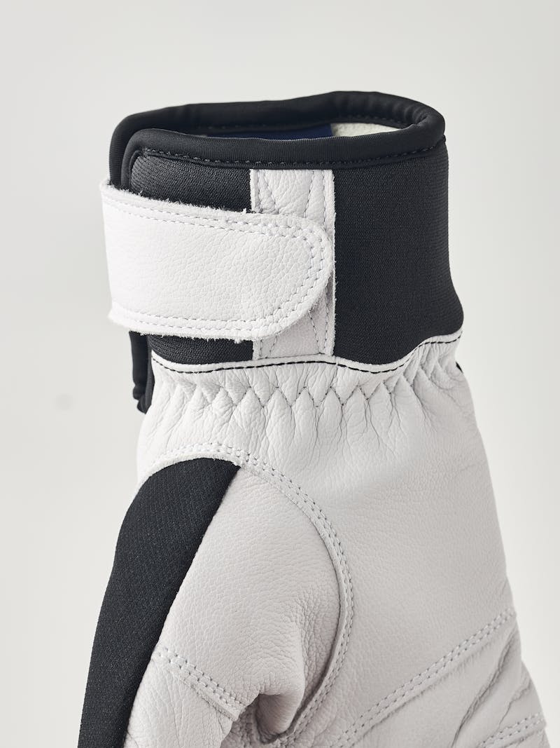 Black glove with white goat leather palm
 (3 of 6)