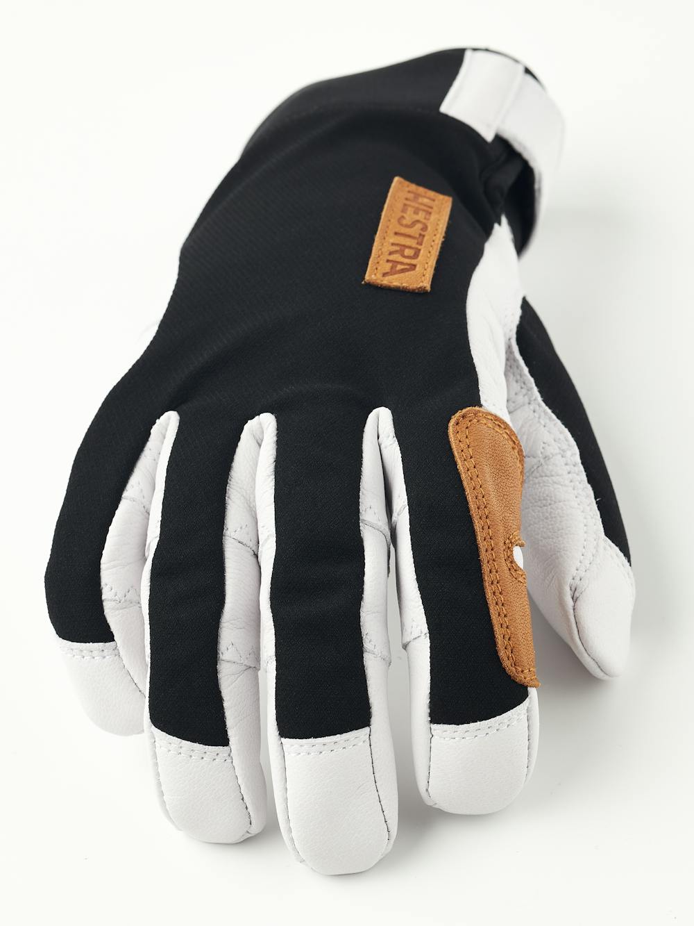 Black glove with white goat leather palm
 (5 of 5)