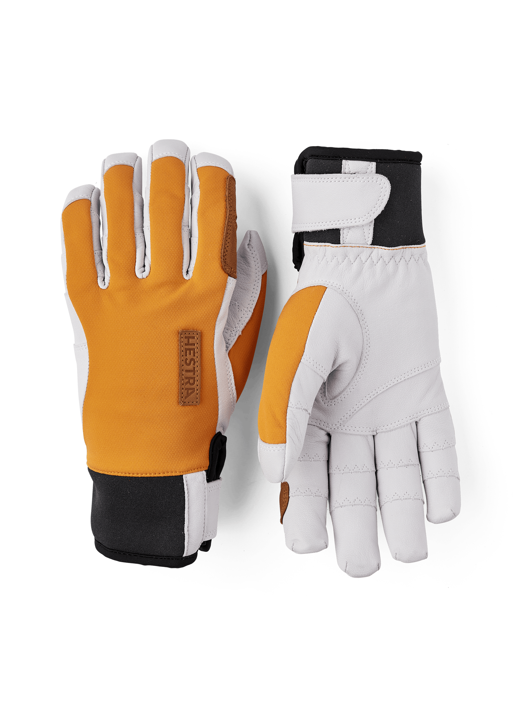 Orange glove with white goat leather palm
 (1 of 9)