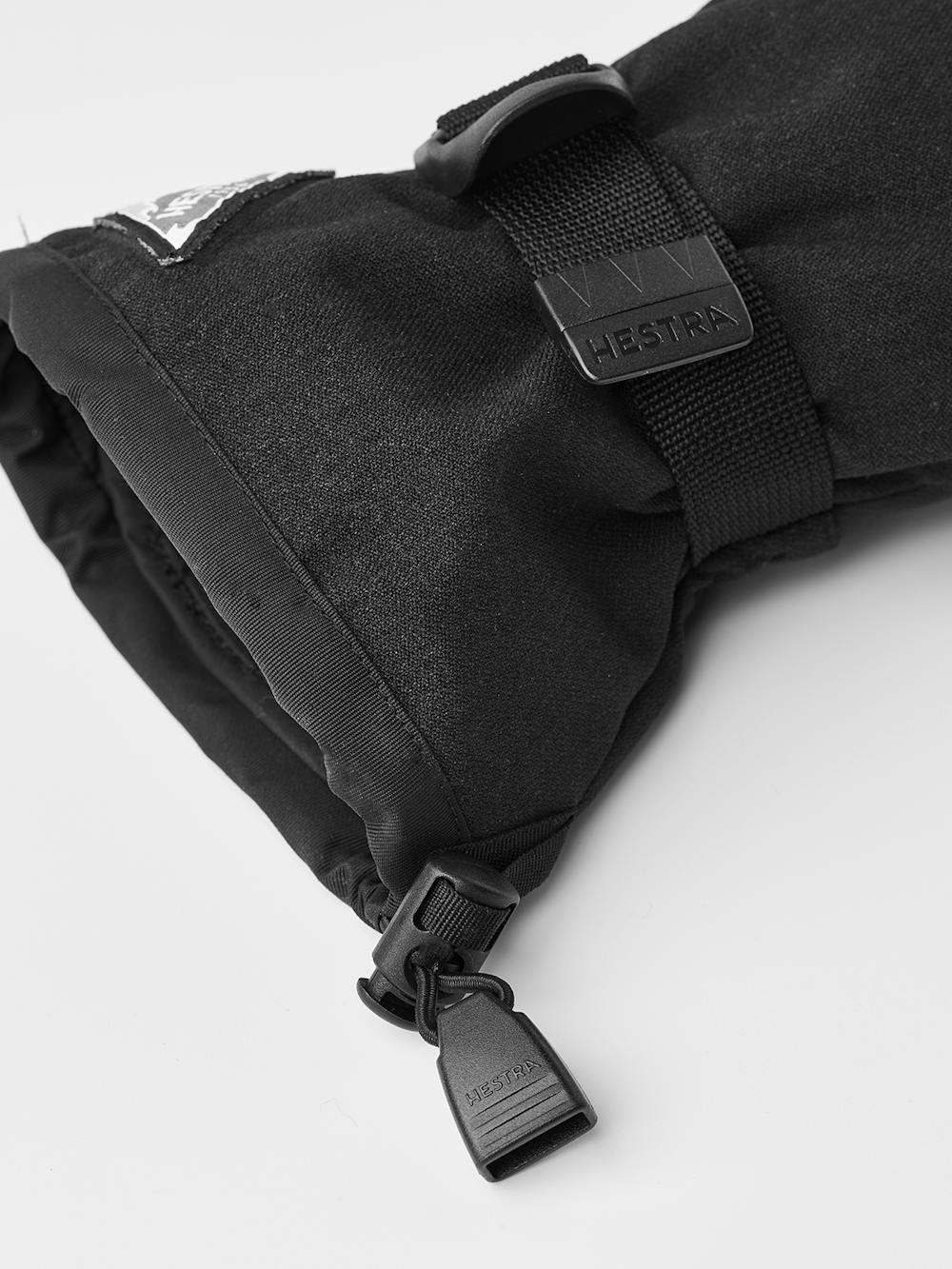 Svart skidhandske med getskinn i innerhanden och handledsjustering
 (5 av 7)