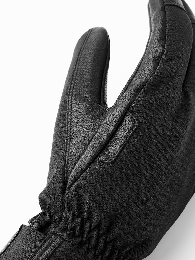Black ski glove with goat leather palm  (4 of 5)