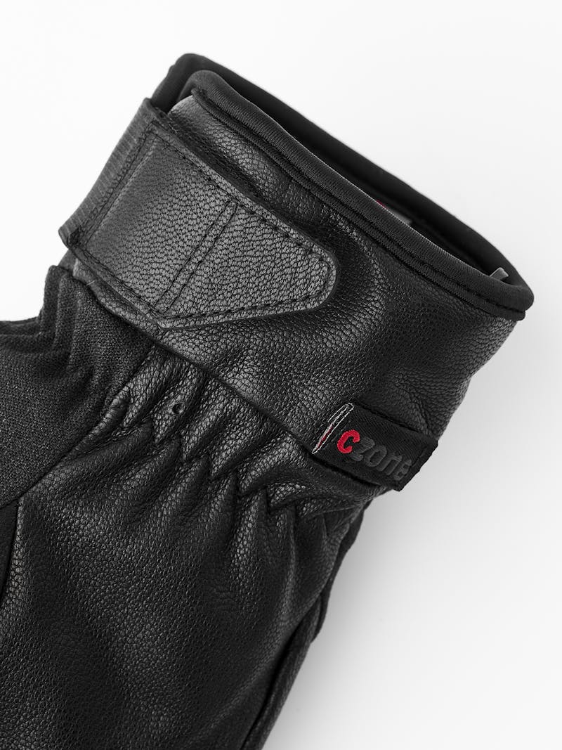 Black ski glove with goat leather palm  (3 of 5)
