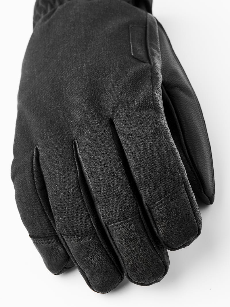 Black ski glove with goat leather palm  (2 of 5)