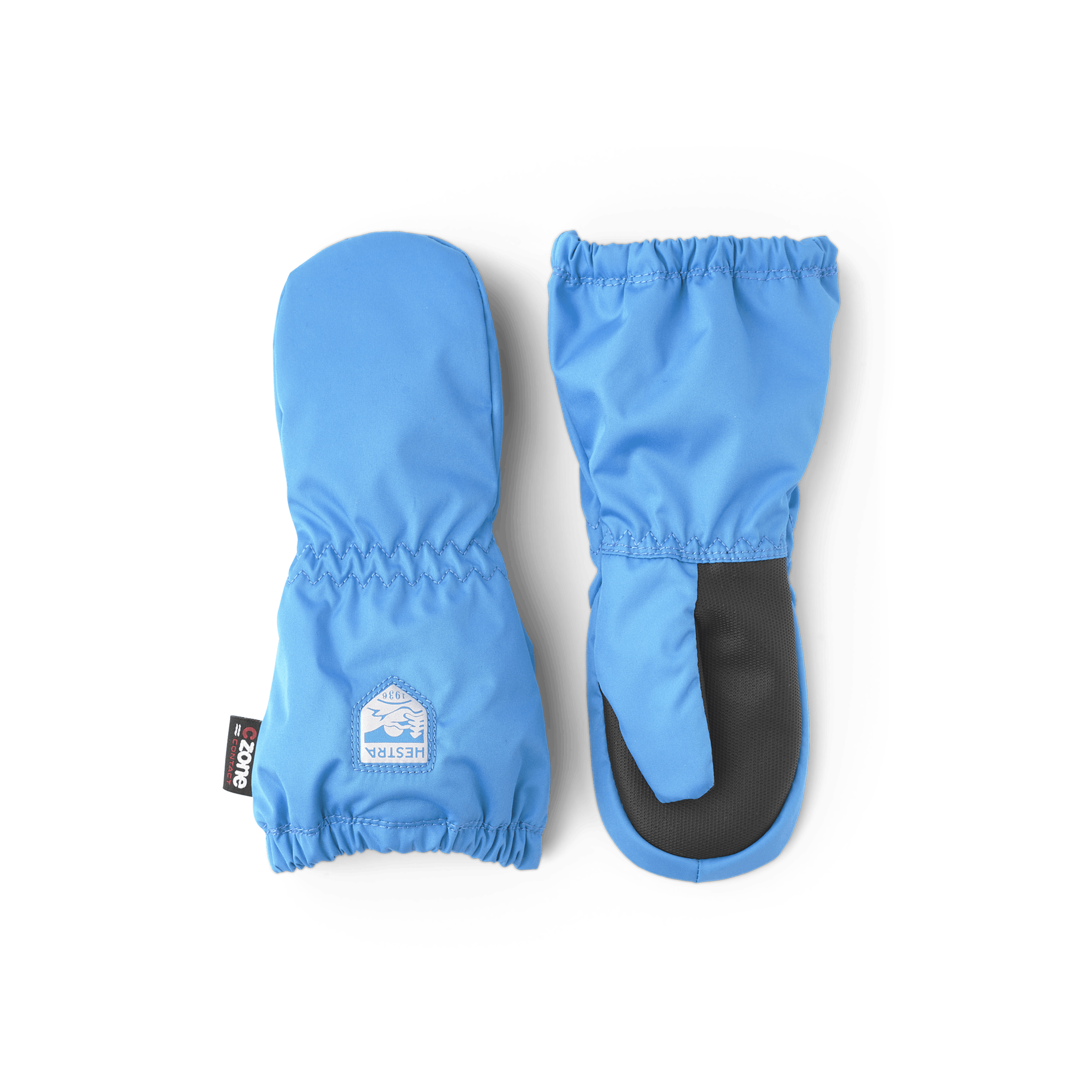 Turquoise fabric shell mitten (1 of 6)