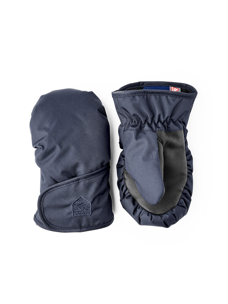 Dark blue fabric mitten with black palm  (1 of 3)