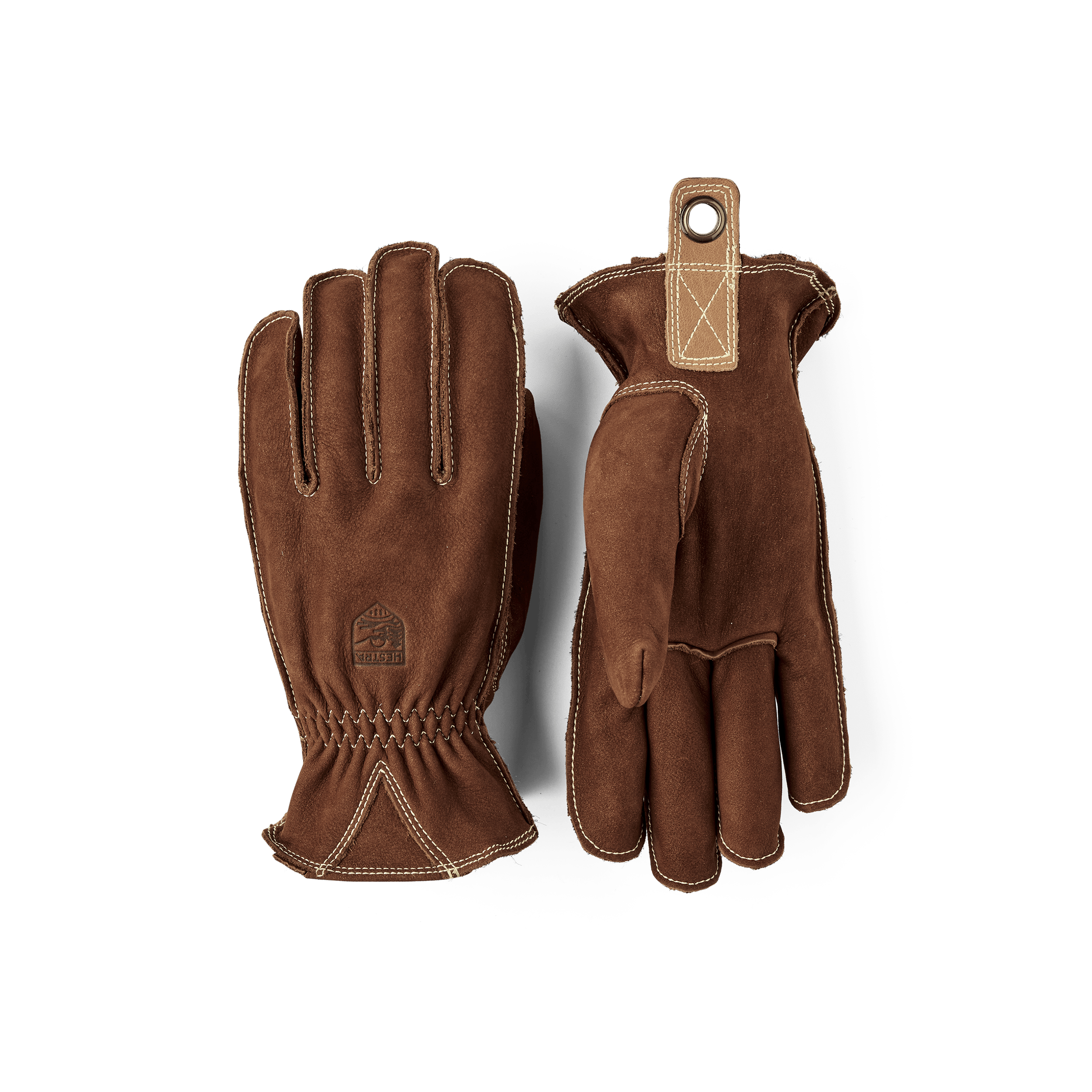 Brown cow nubuck outdoor glove (1 of 9)