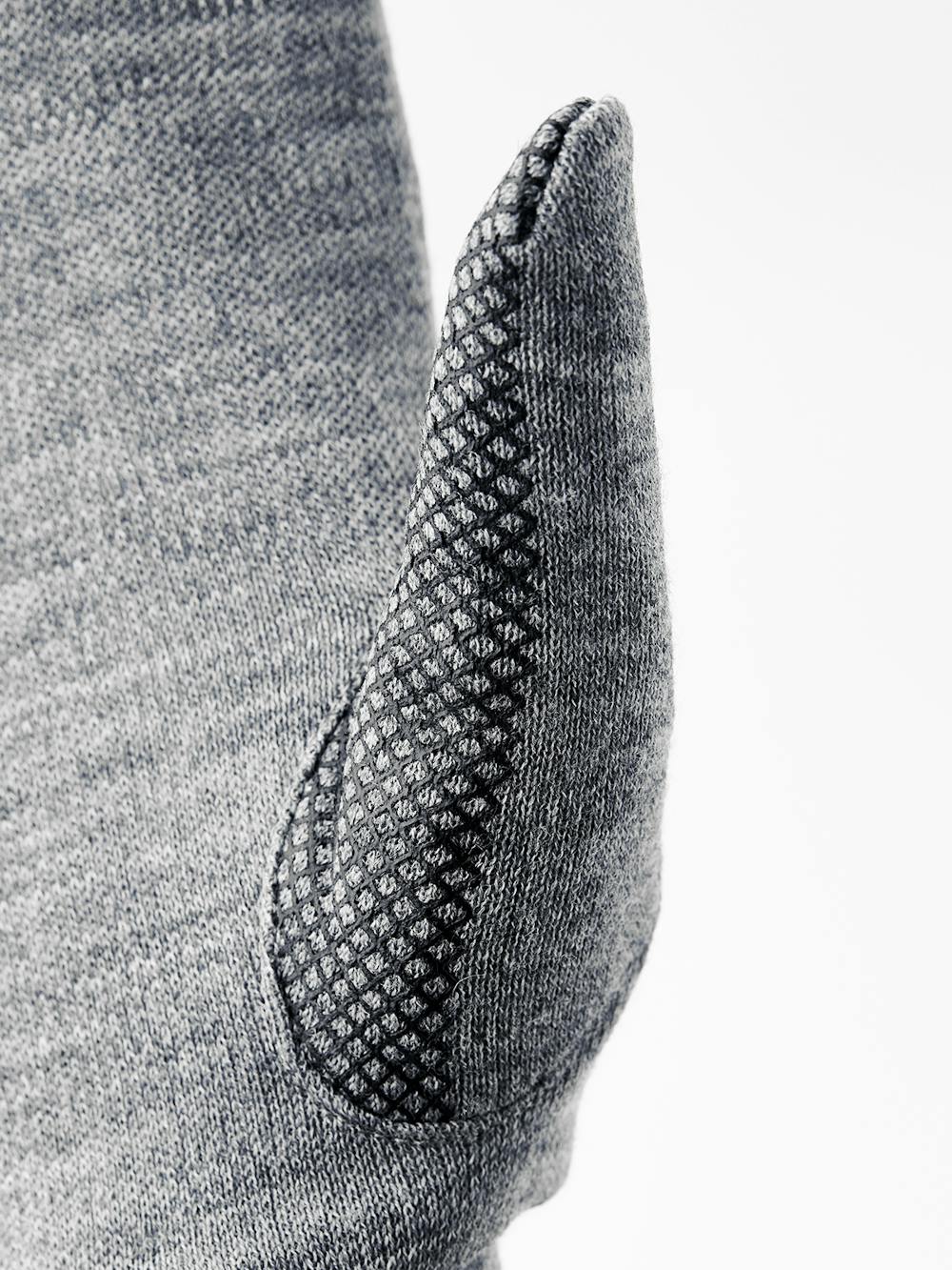 Gray merino wool inner mitten with touch function (2 of 3)