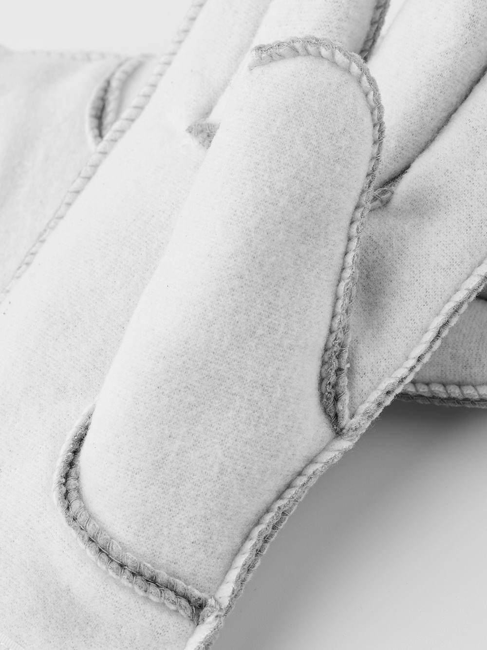 Vitt maskinsytt handskfoder 
 (3 av 3)