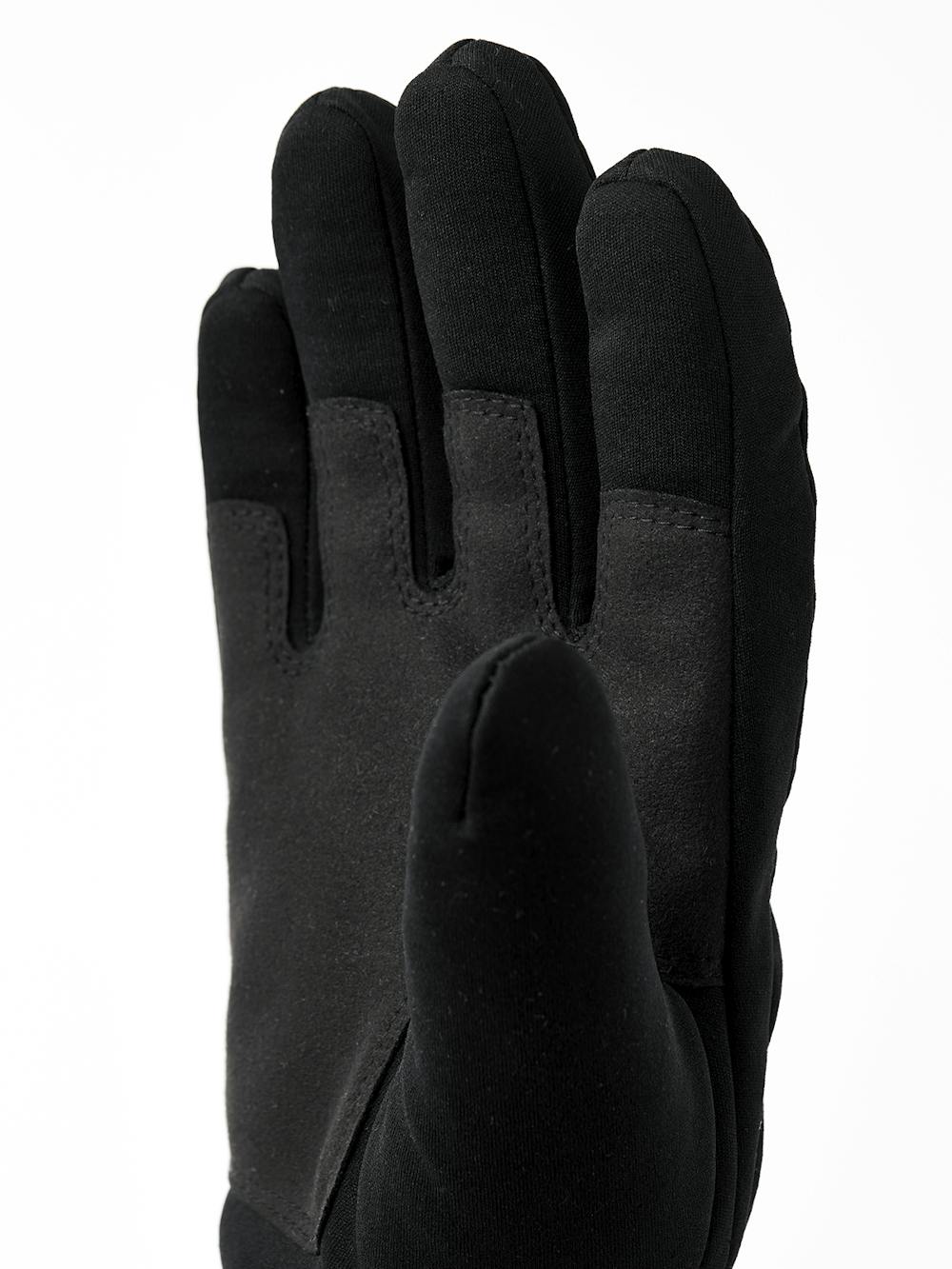 Black machine-sewn fabric glove with elasticated wrist
(3 of 5)