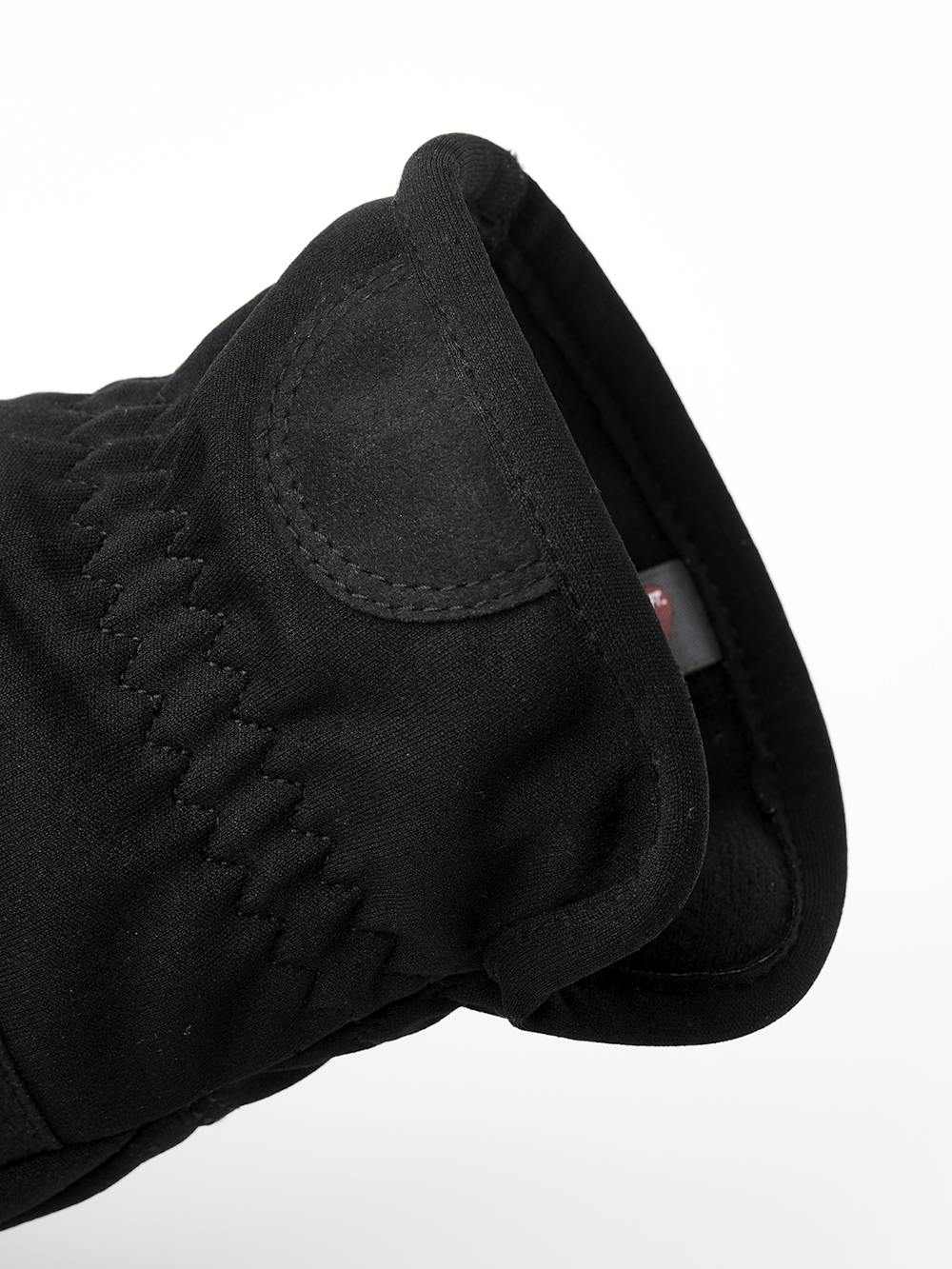 Black machine-sewn fabric glove with elasticated wrist
(2 of 5)