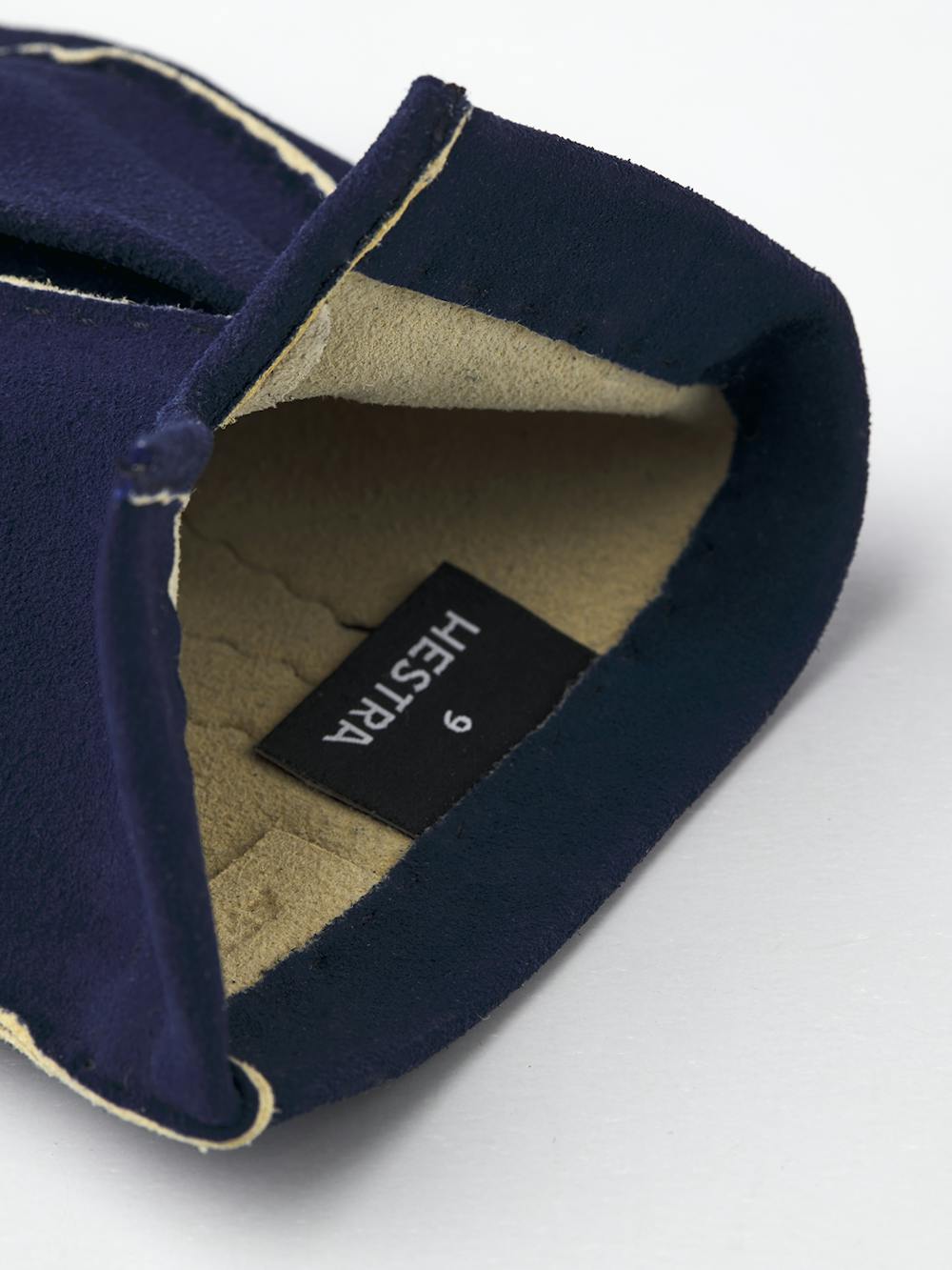 Blue hand-sewn suede glove
(2 of 2)