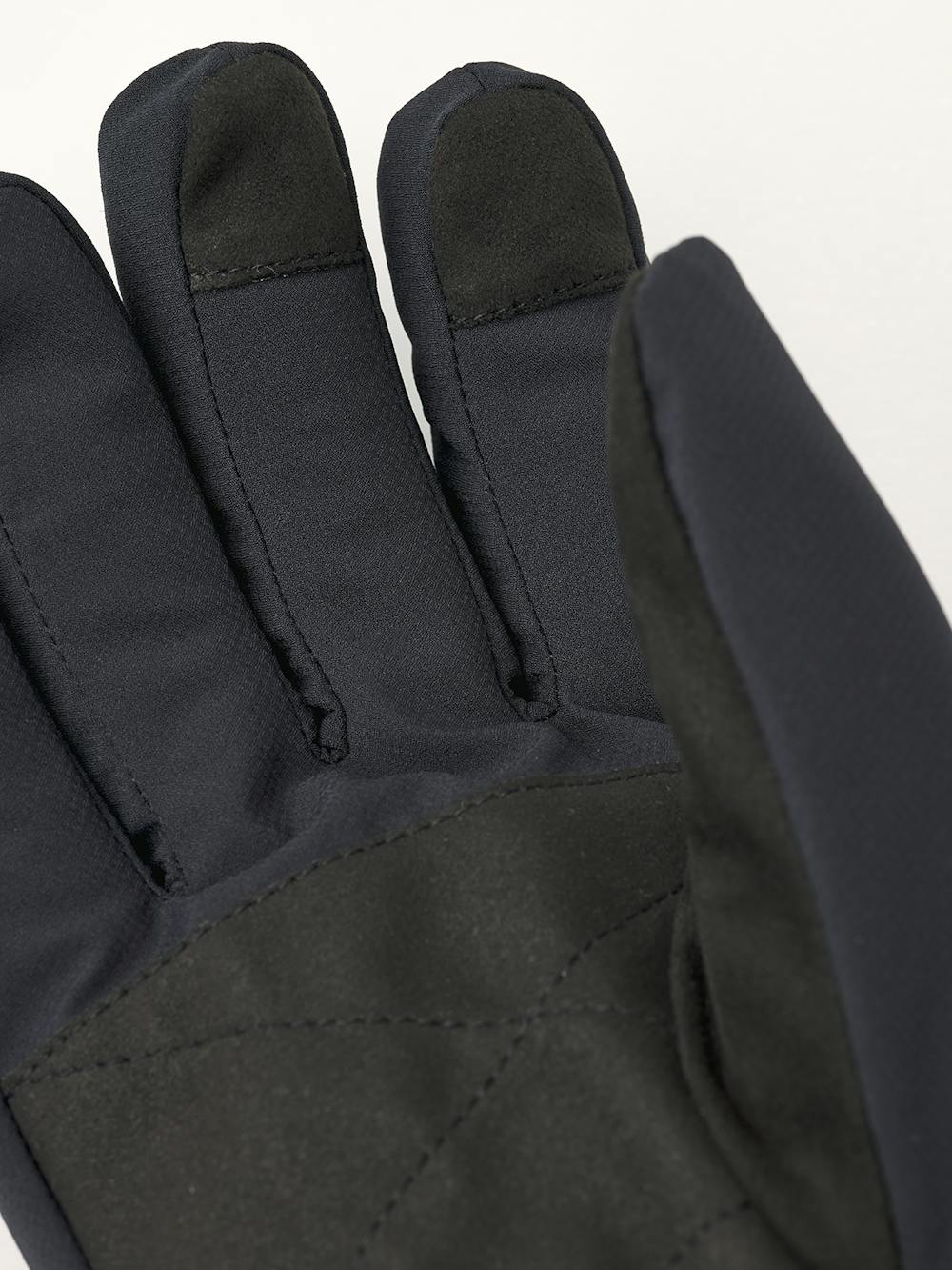 Black fabric glove with elasticated fabric cuff
(3 of 4)