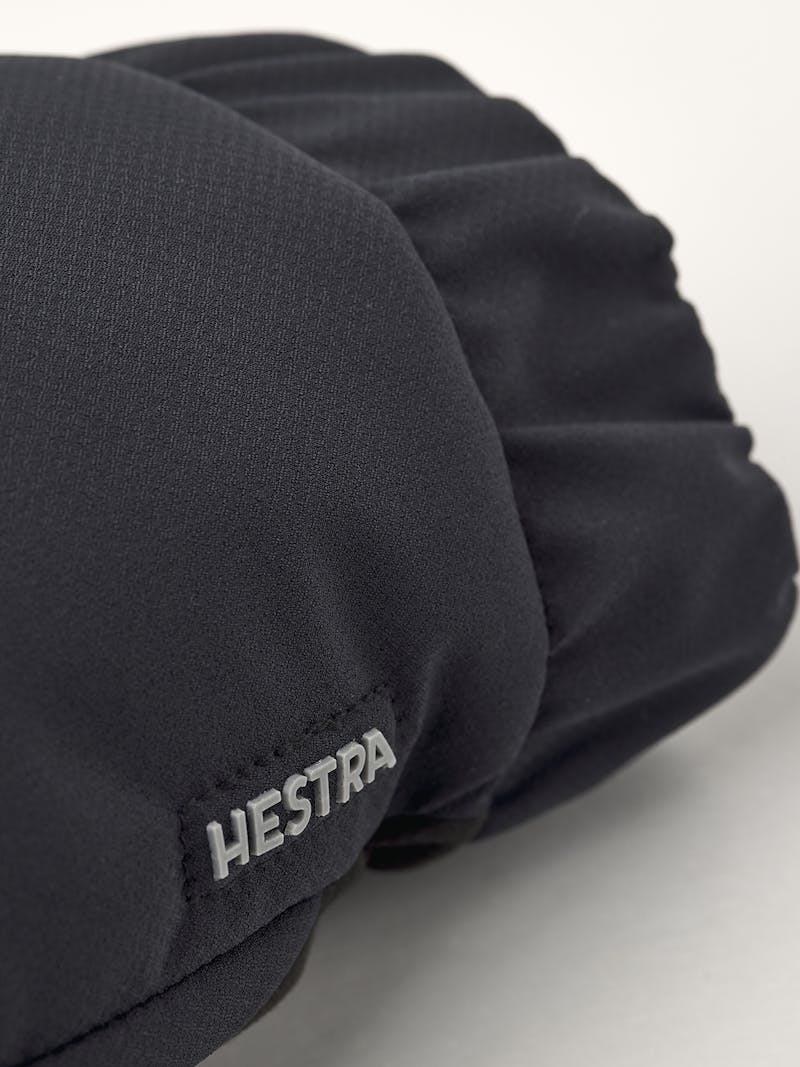 Black fabric glove with elasticated fabric cuff
 (2 of 4)