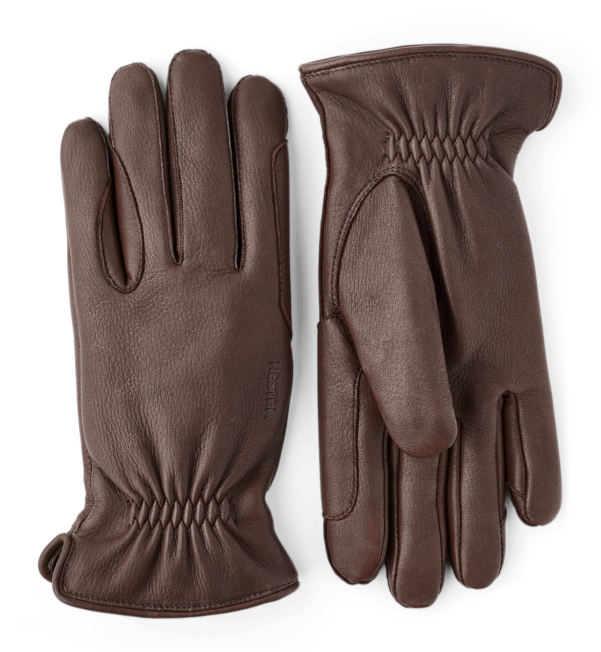 Dunkelbrauner Reithandschuh aus Hirschleder (1 oder 5)