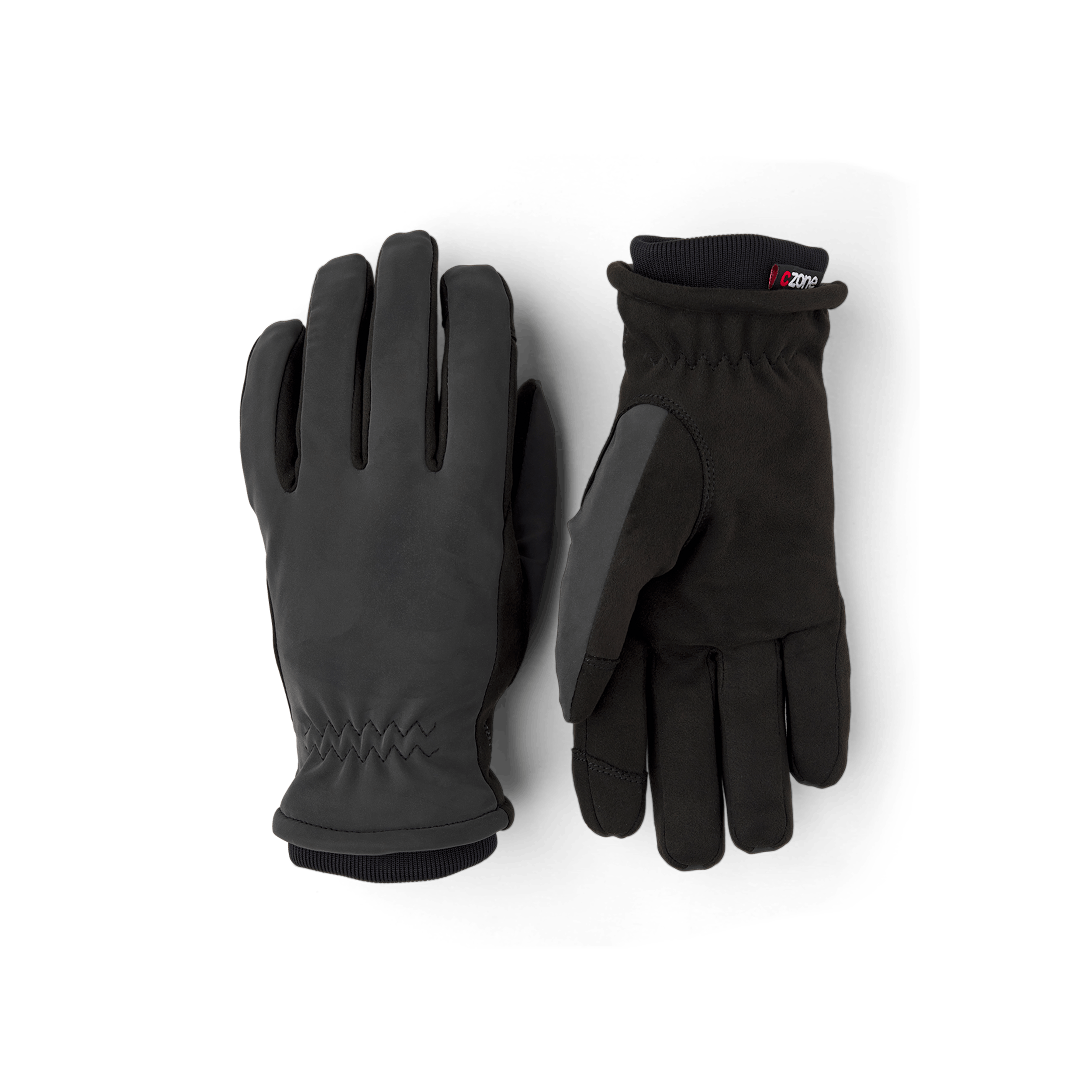 Handske med grå reflex på bakhanden och svart väv i innerhanden
(1 av 4)