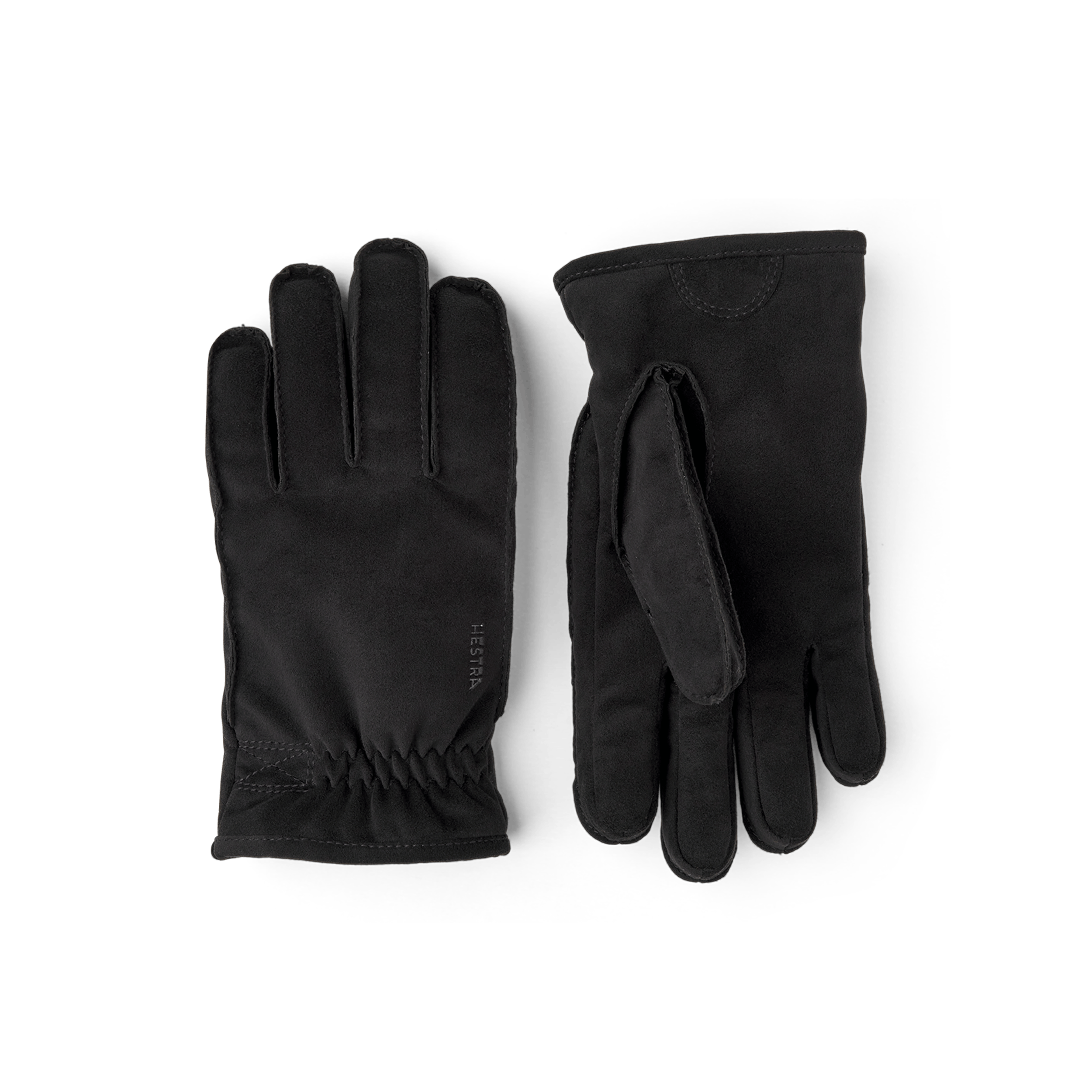Black machine-sewn synthetic suede glove
(1 of 4)