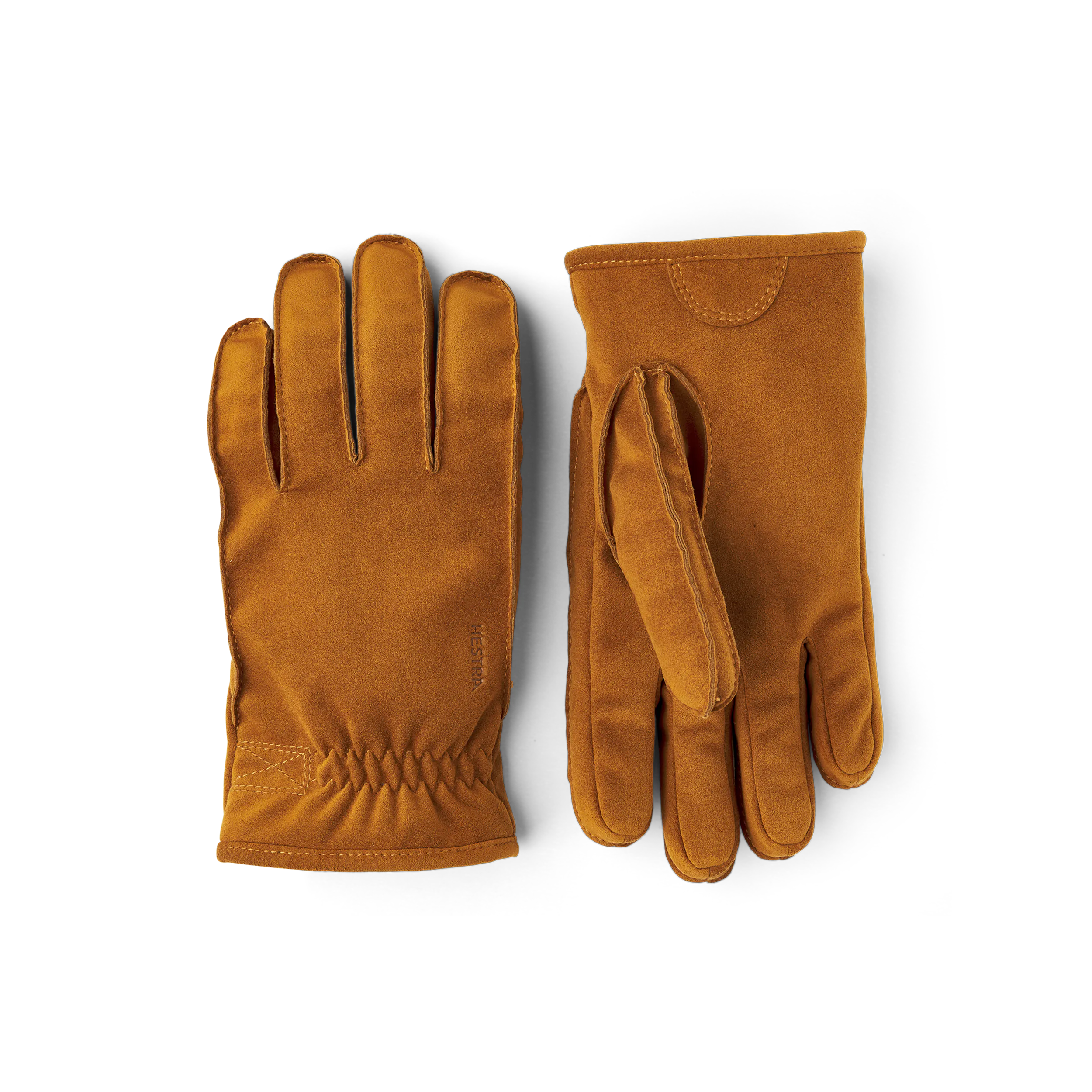 Light brown machine-sewn synthetic suede glove
(1 of 4)