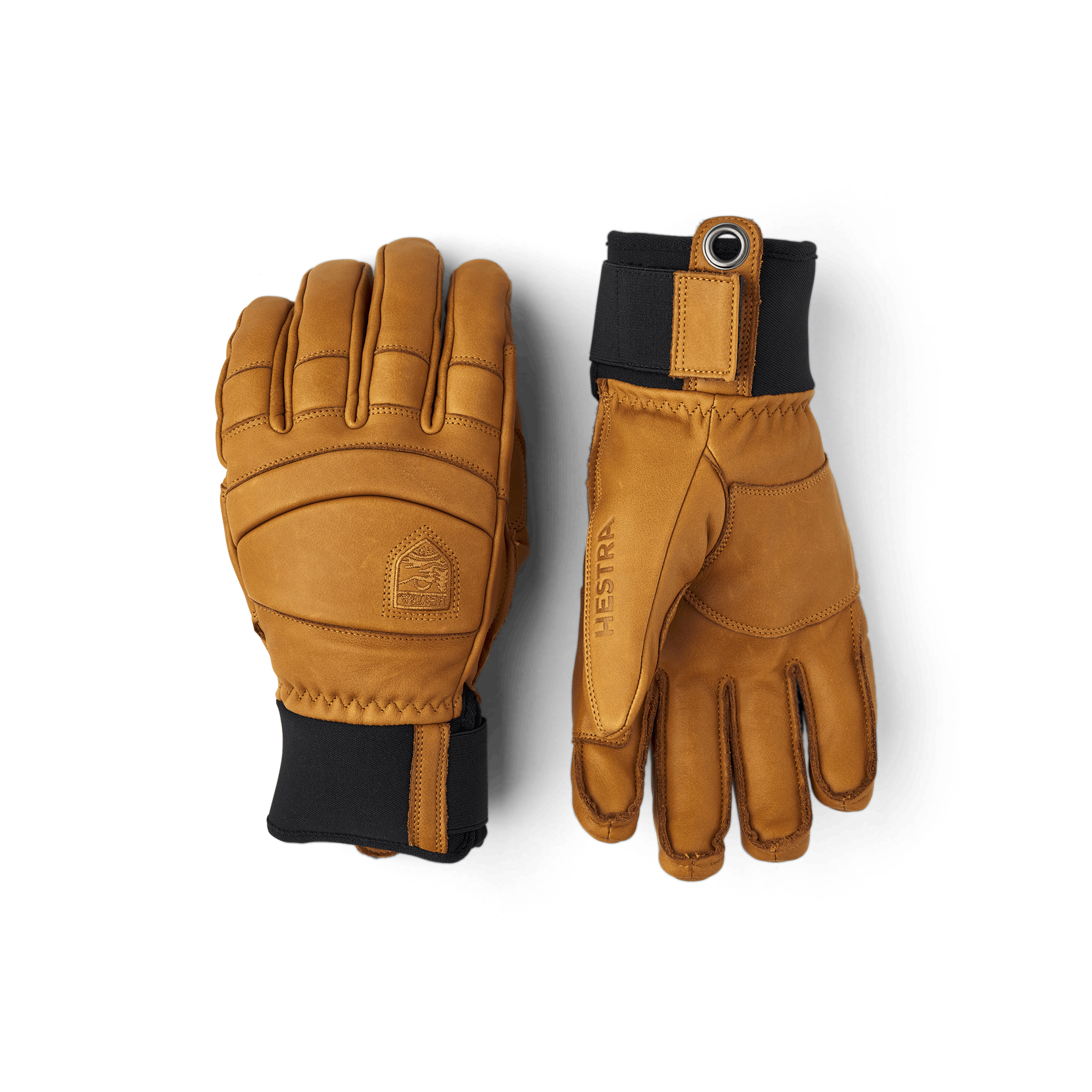 Light brown cow hide ski glove (1 of 9)