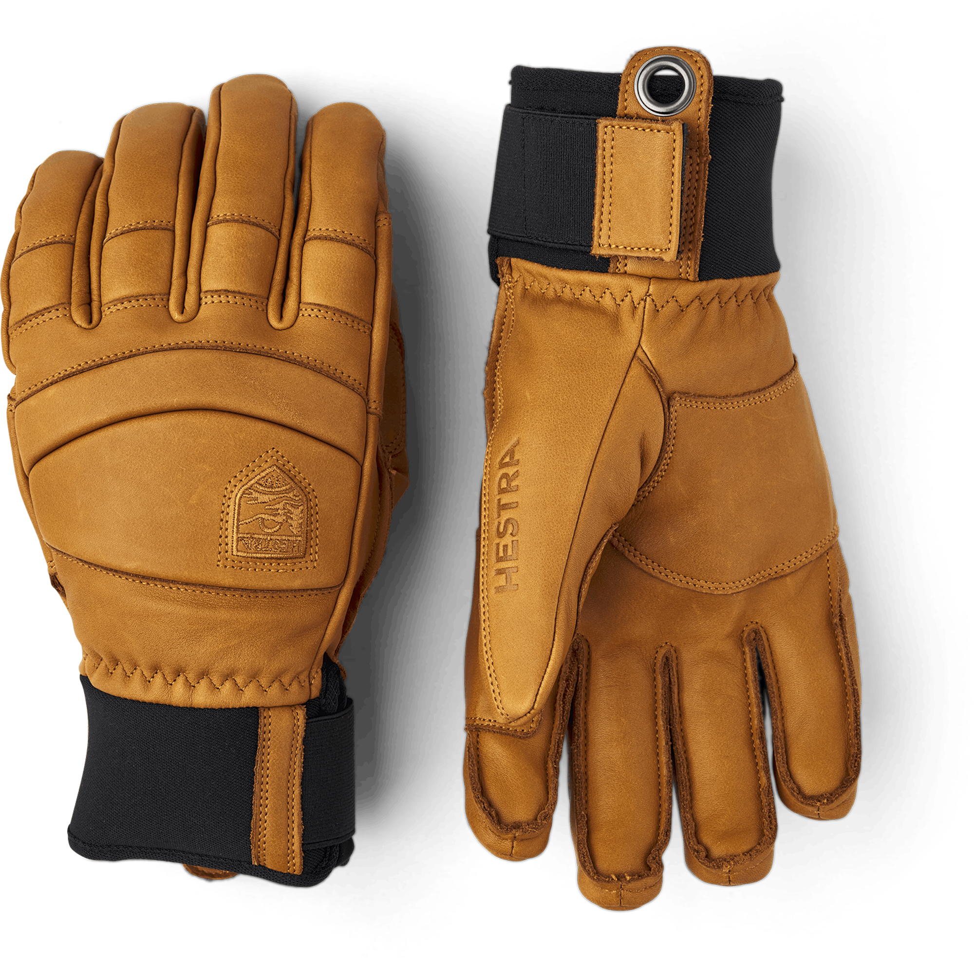Light brown cow hide ski glove (1 of 9)
