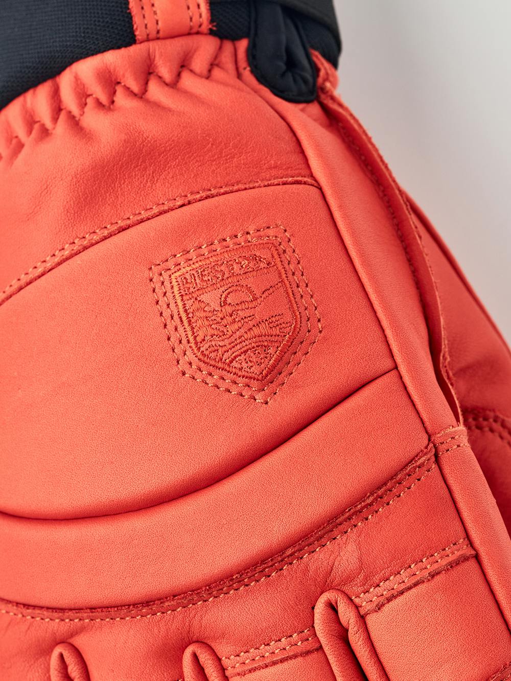 Light red cow hide ski glove (4 of 8)