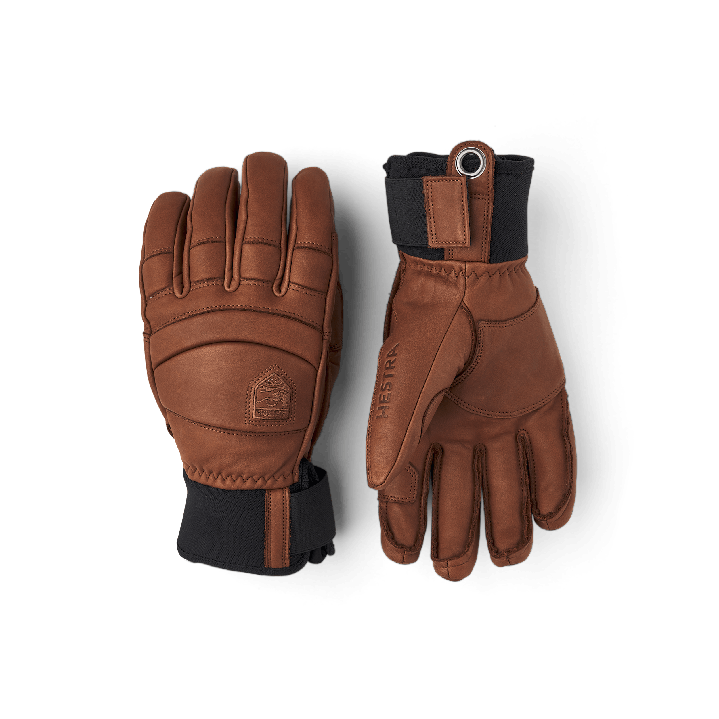 Brun skidhandske i nötnappa 
 (1 av 4)