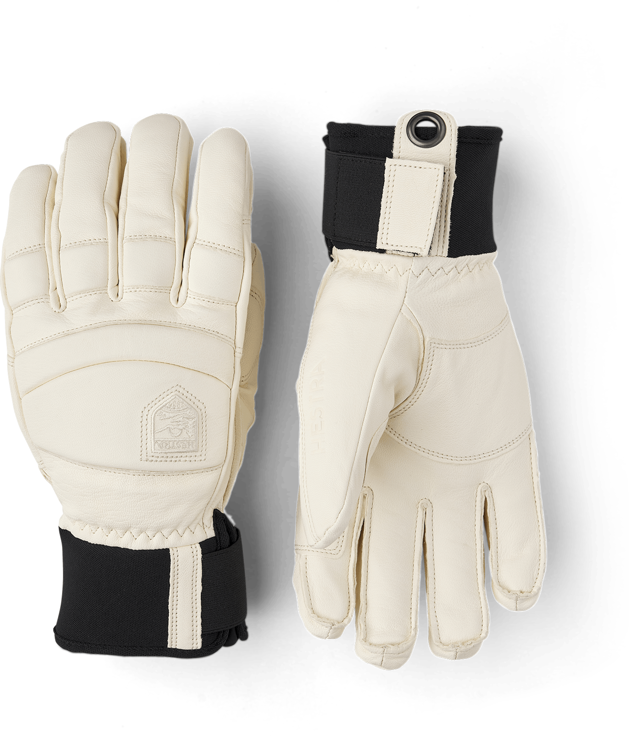 White cow hide ski glove (1 of 8)