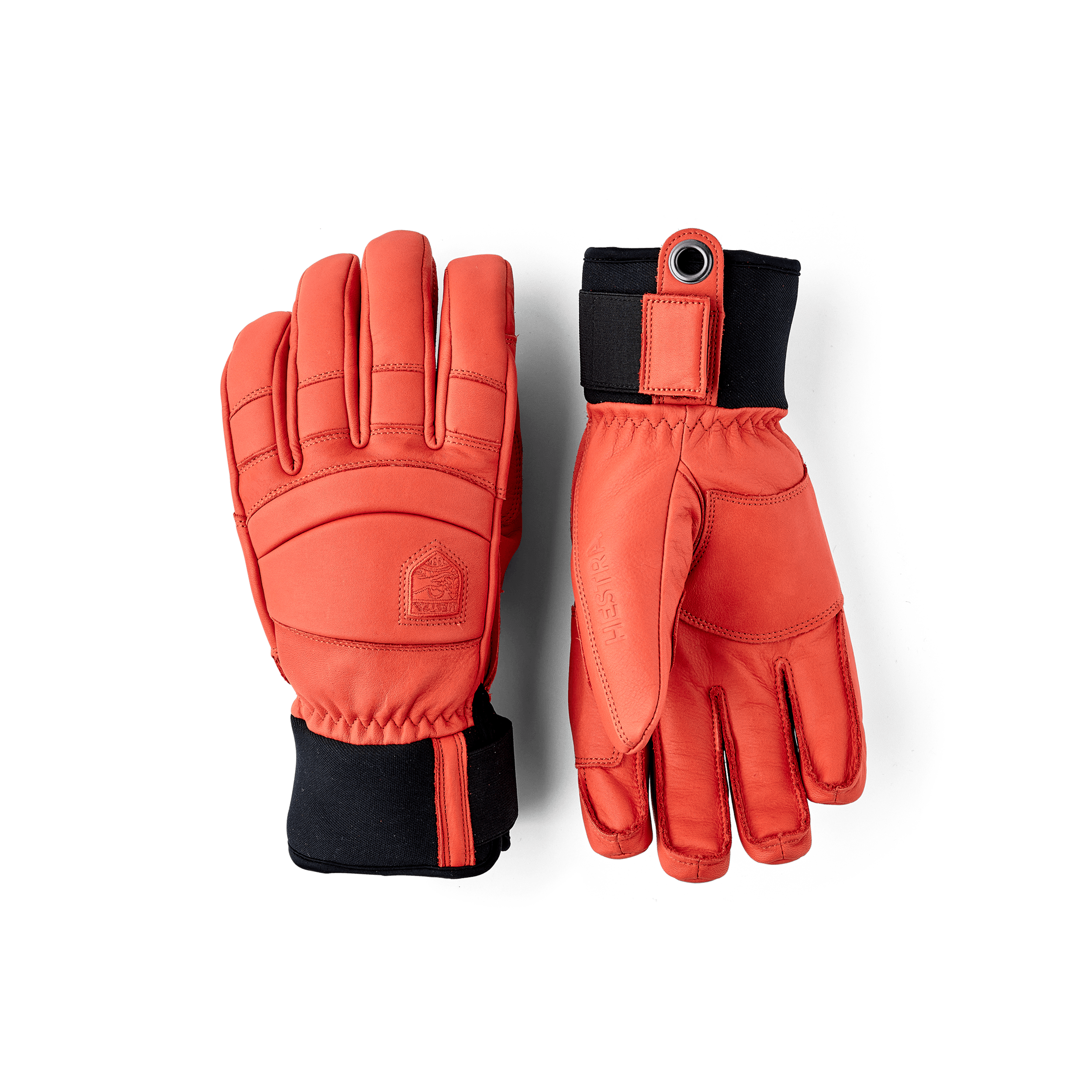 Ljusröd skidhandske i nötnappa
 (1 av 8)