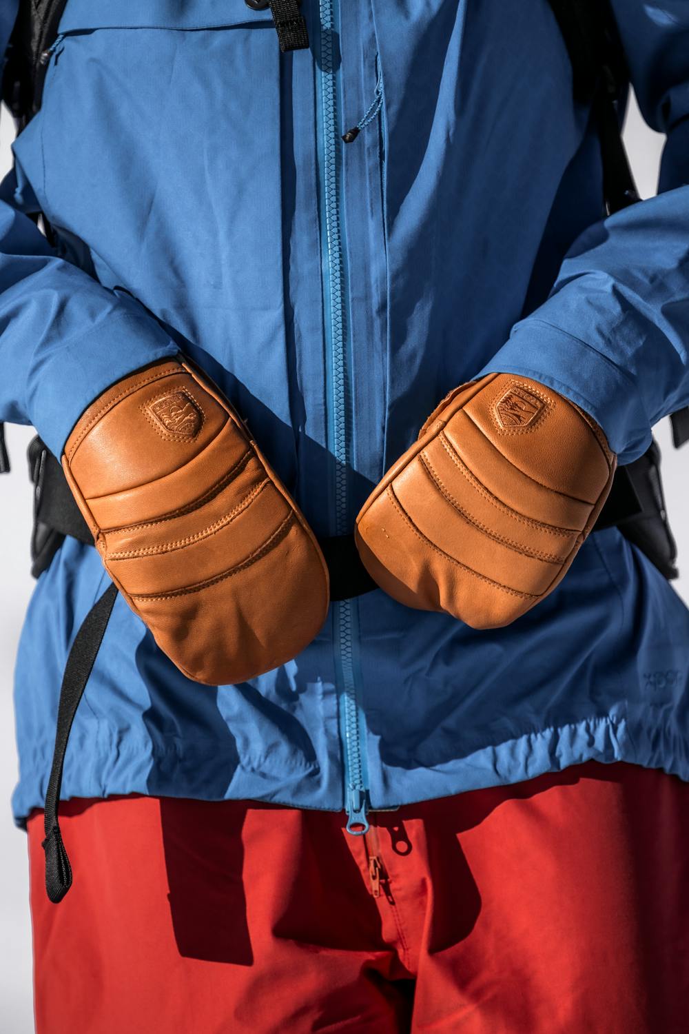 Light brown cow hide mitten (2 of 5)